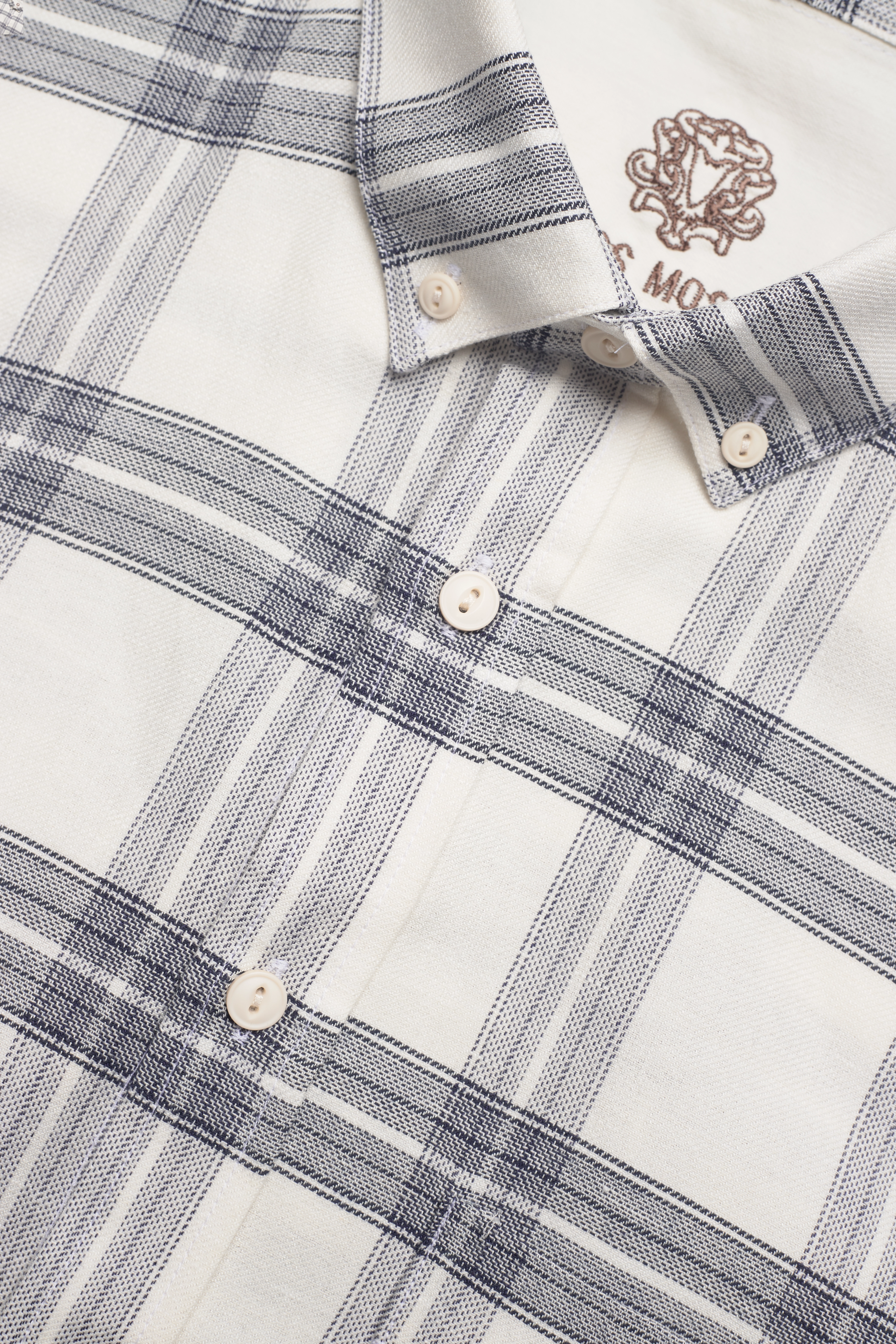 Mos Mosh Gallery - Major Check Shirt - white check - 3