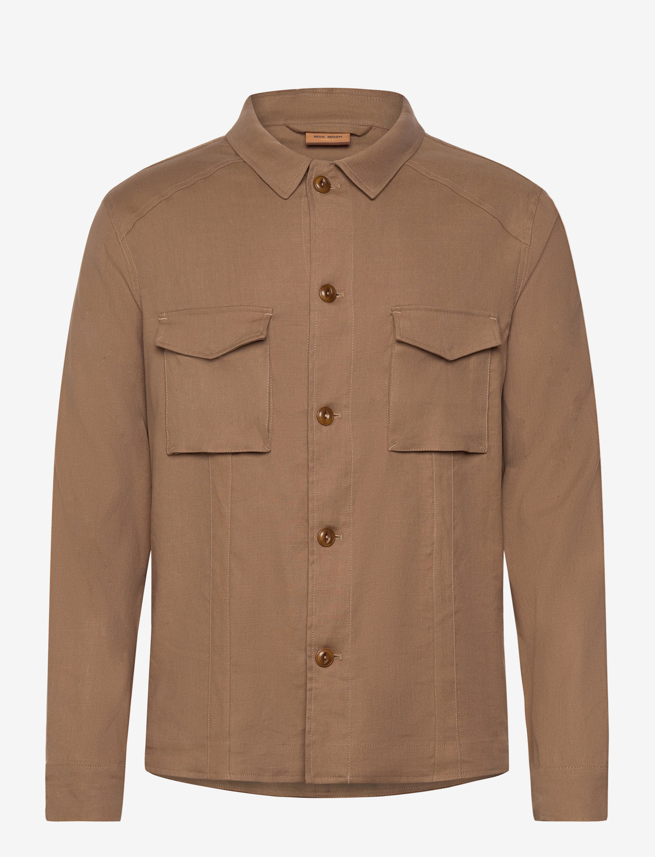 Mos Mosh Gallery - MMGMilo Linen Overshirt - chocolate chip - 0