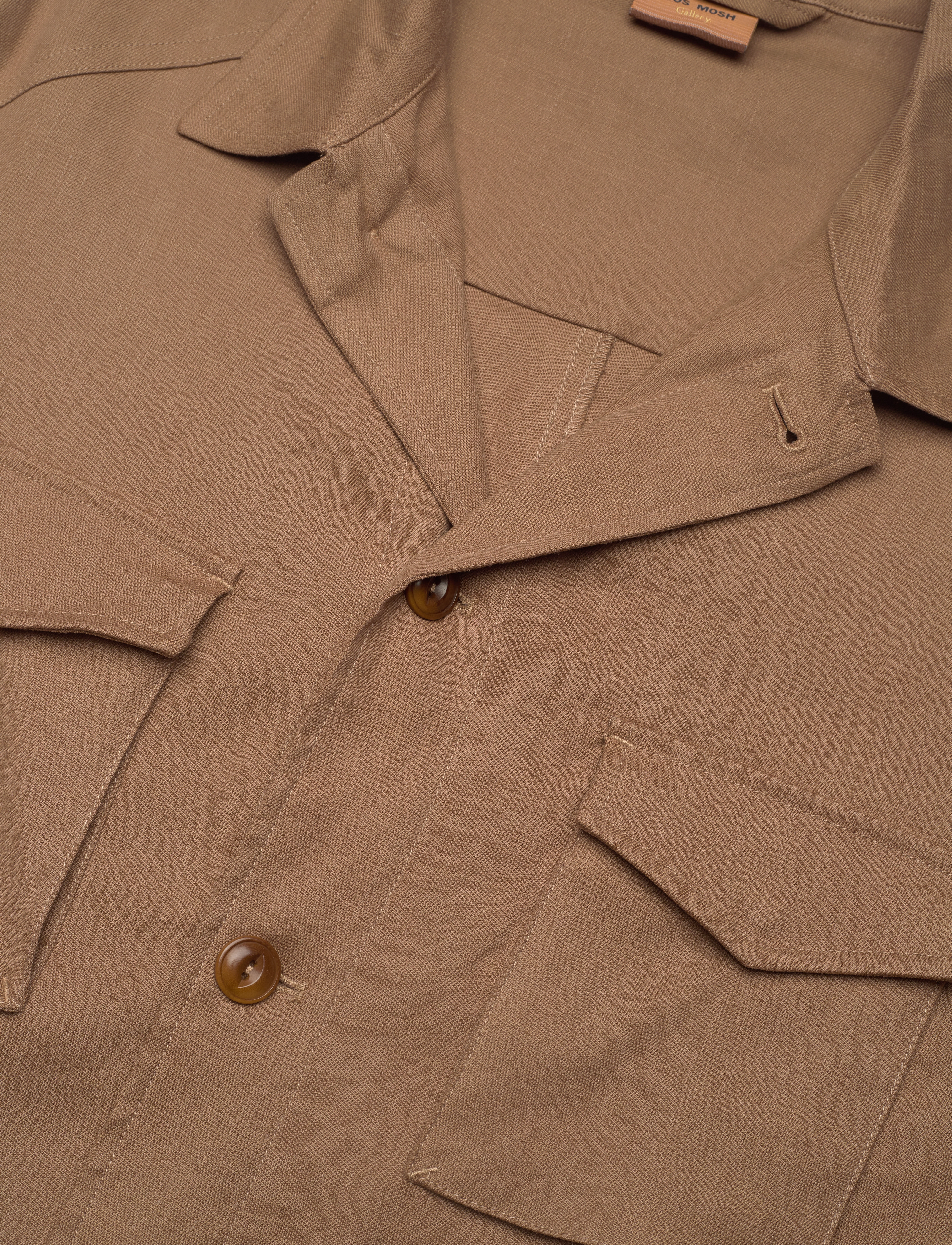 Mos Mosh Gallery - MMGMilo Linen Overshirt - chocolate chip - 2