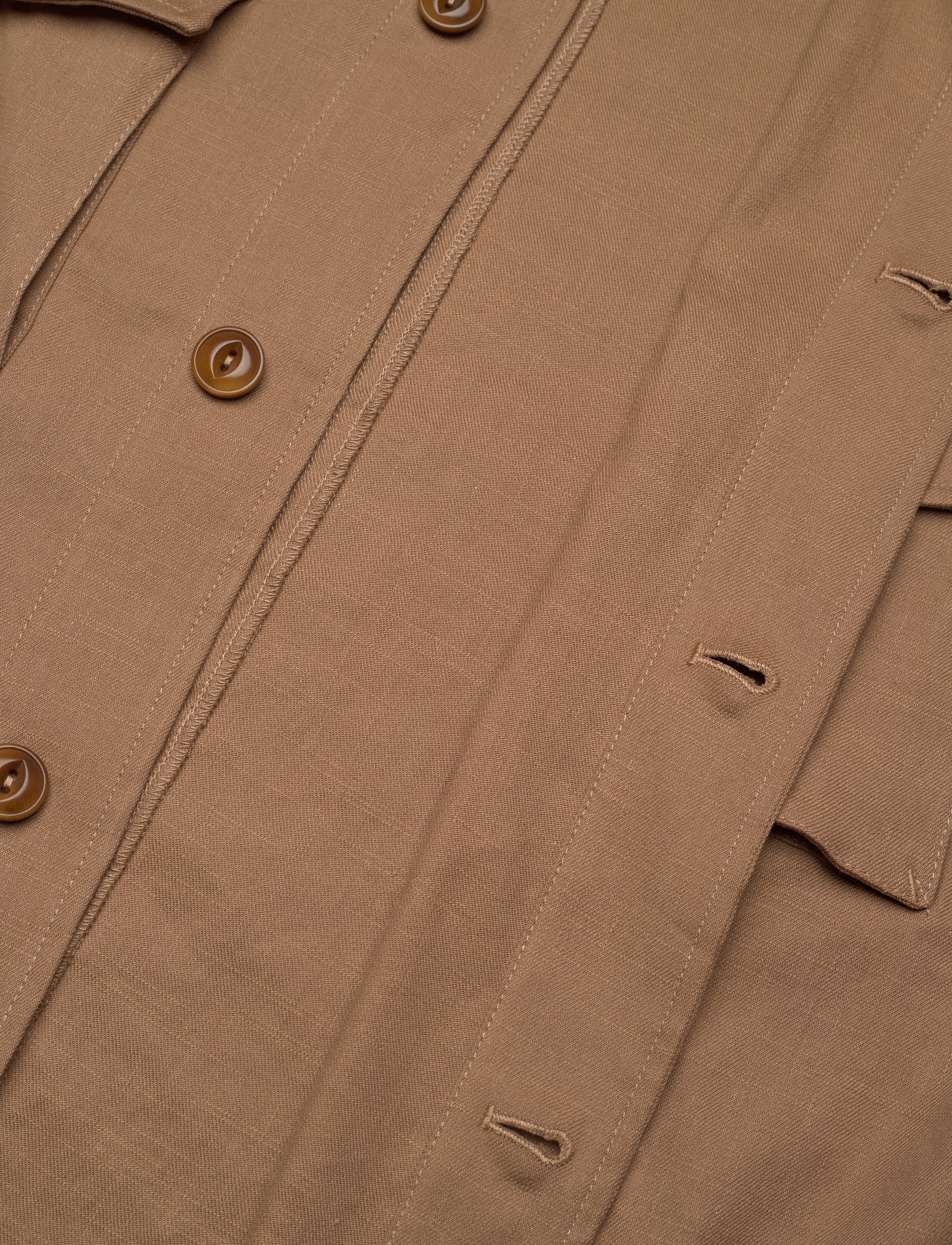 Mos Mosh Gallery - MMGMilo Linen Overshirt - chocolate chip - 3