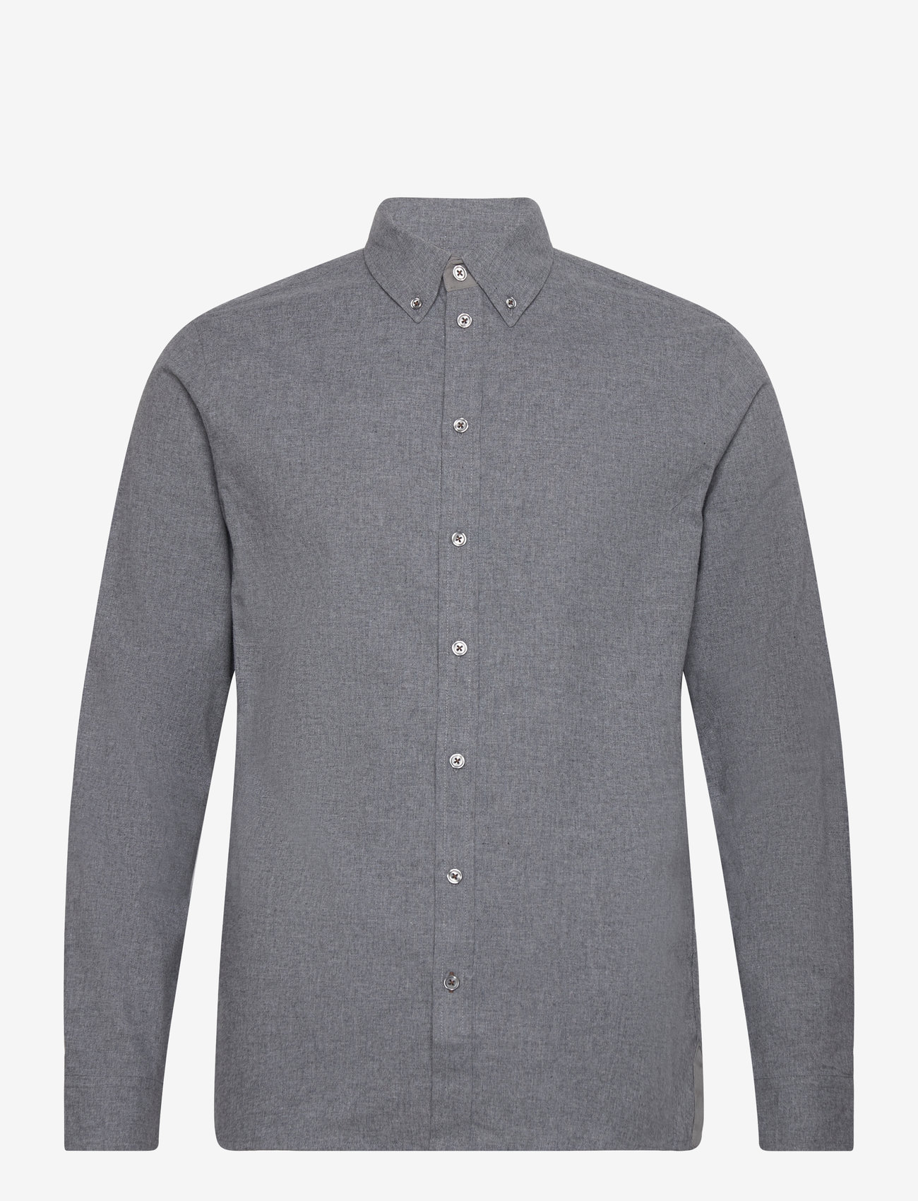 Mos Mosh Gallery - MMGTheo Brush Shirt - oxford skjorter - grey melange - 0