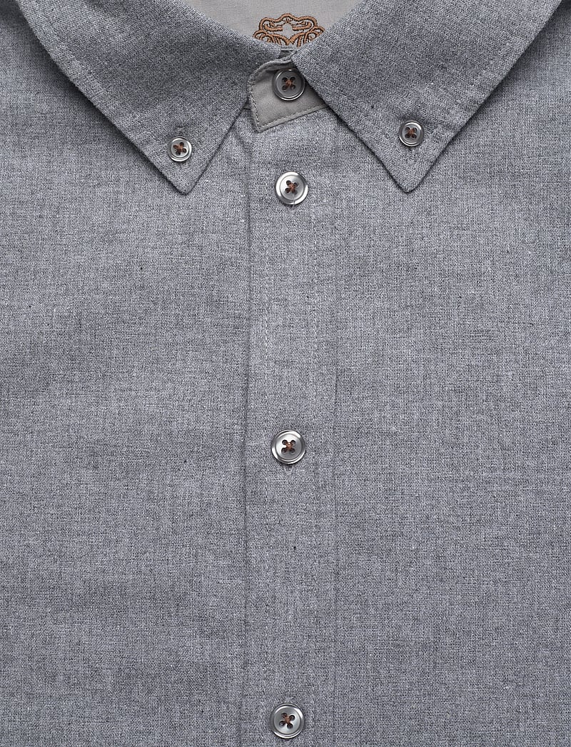 Mos Mosh Gallery - MMGTheo Brush Shirt - oxford skjorter - grey melange - 2