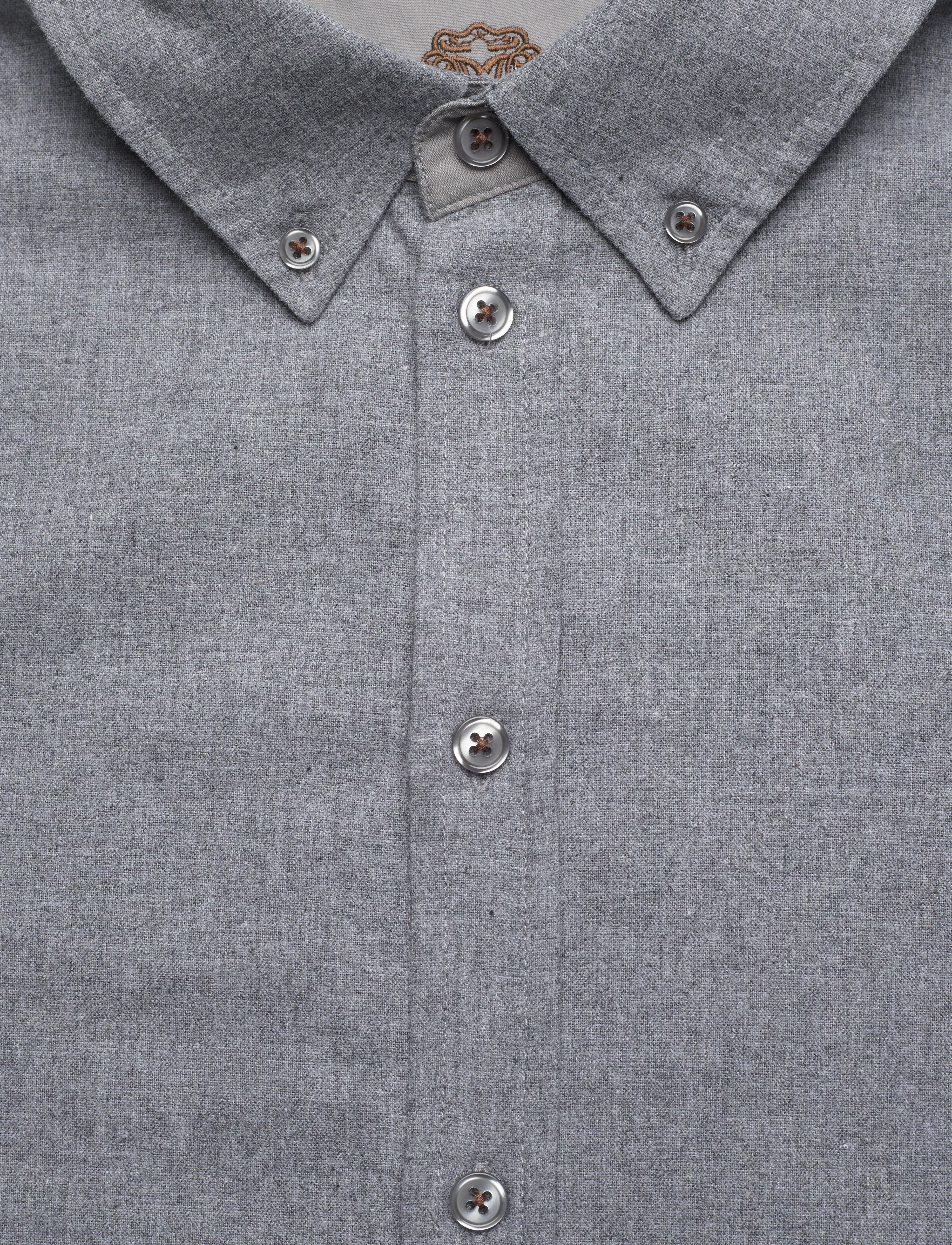 Mos Mosh Gallery - MMGTheo Brush Shirt - grey melange - 2
