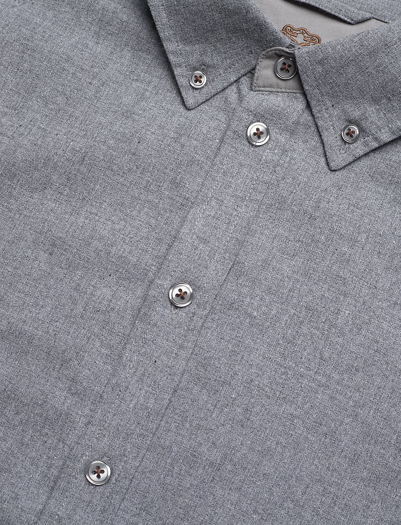 Mos Mosh Gallery - MMGTheo Brush Shirt - oxford skjorter - grey melange - 3