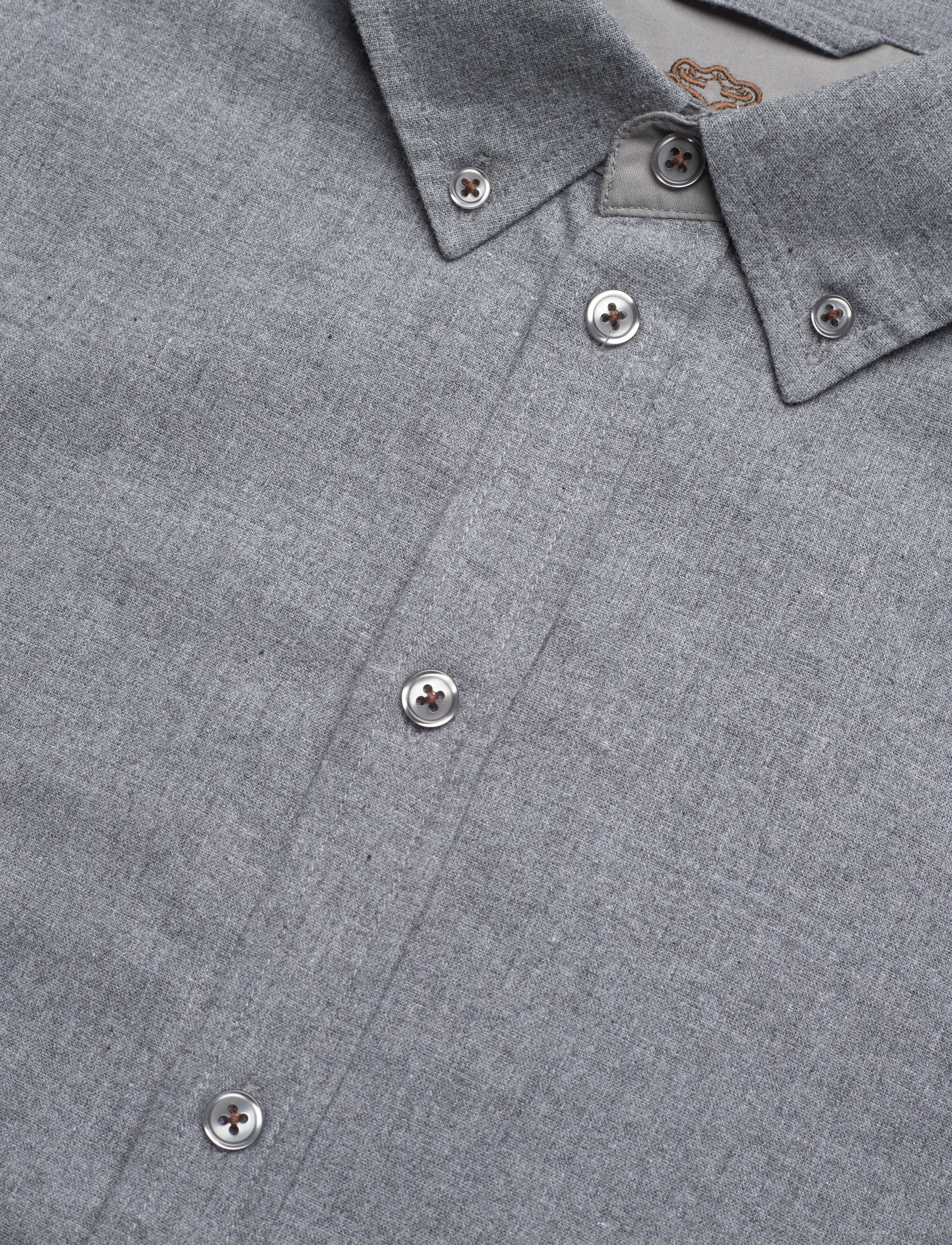 Mos Mosh Gallery - MMGTheo Brush Shirt - grey melange - 3