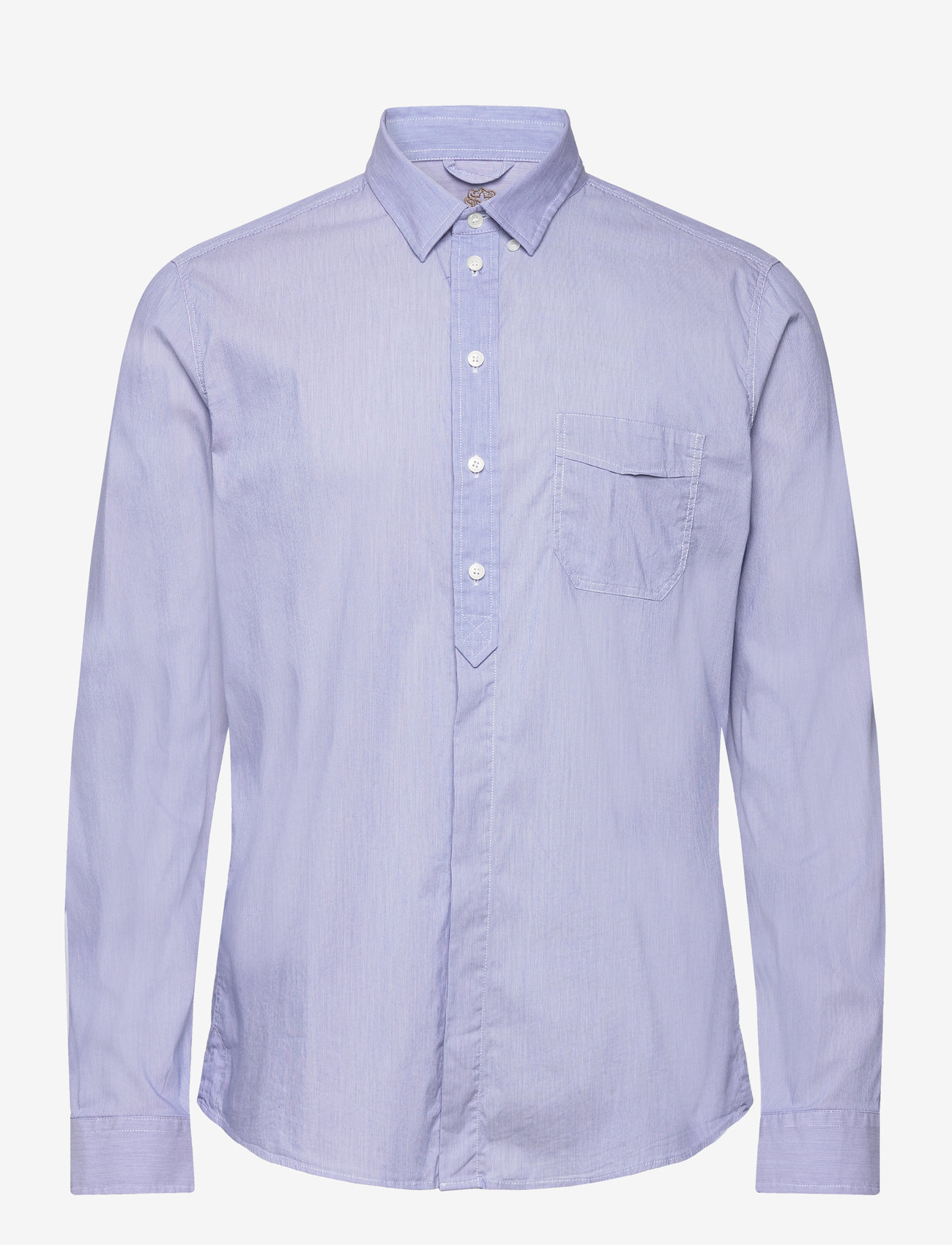 Mos Mosh Gallery - MMGMalo Stripe Shirt - light blue check - 0