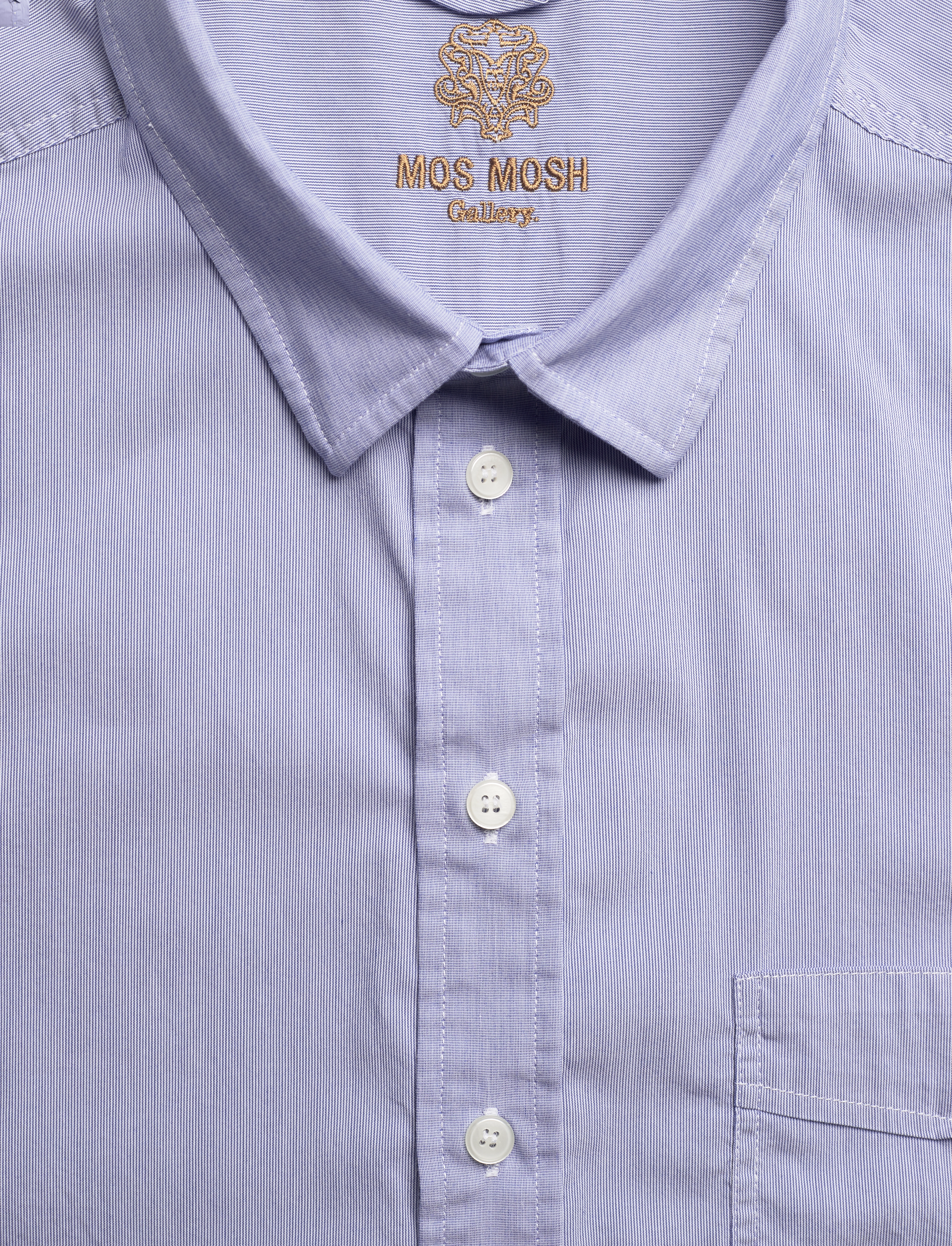 Mos Mosh Gallery - MMGMalo Stripe Shirt - light blue check - 2
