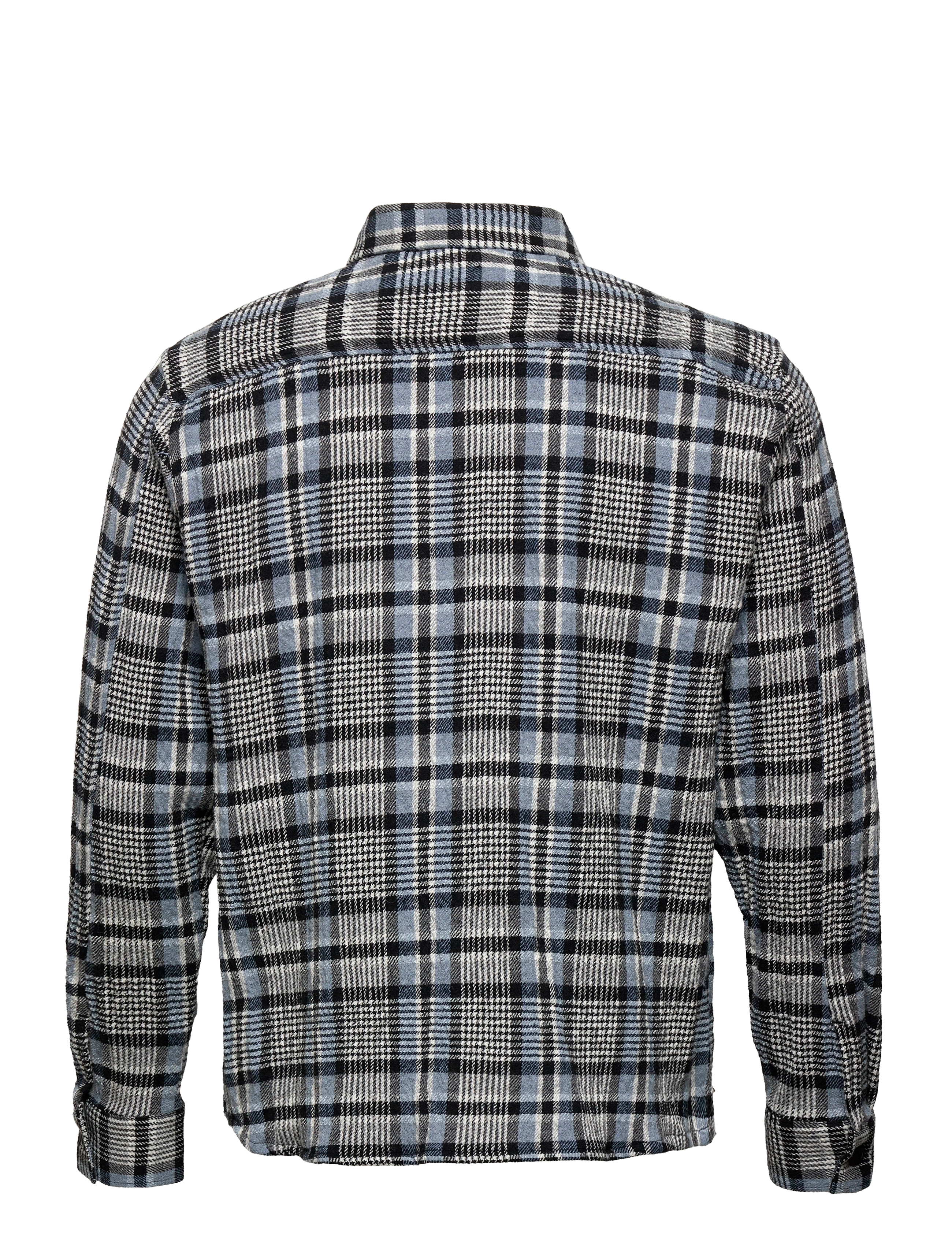 Mos Mosh Gallery - David Check Shirt - faded sky blue check - 1