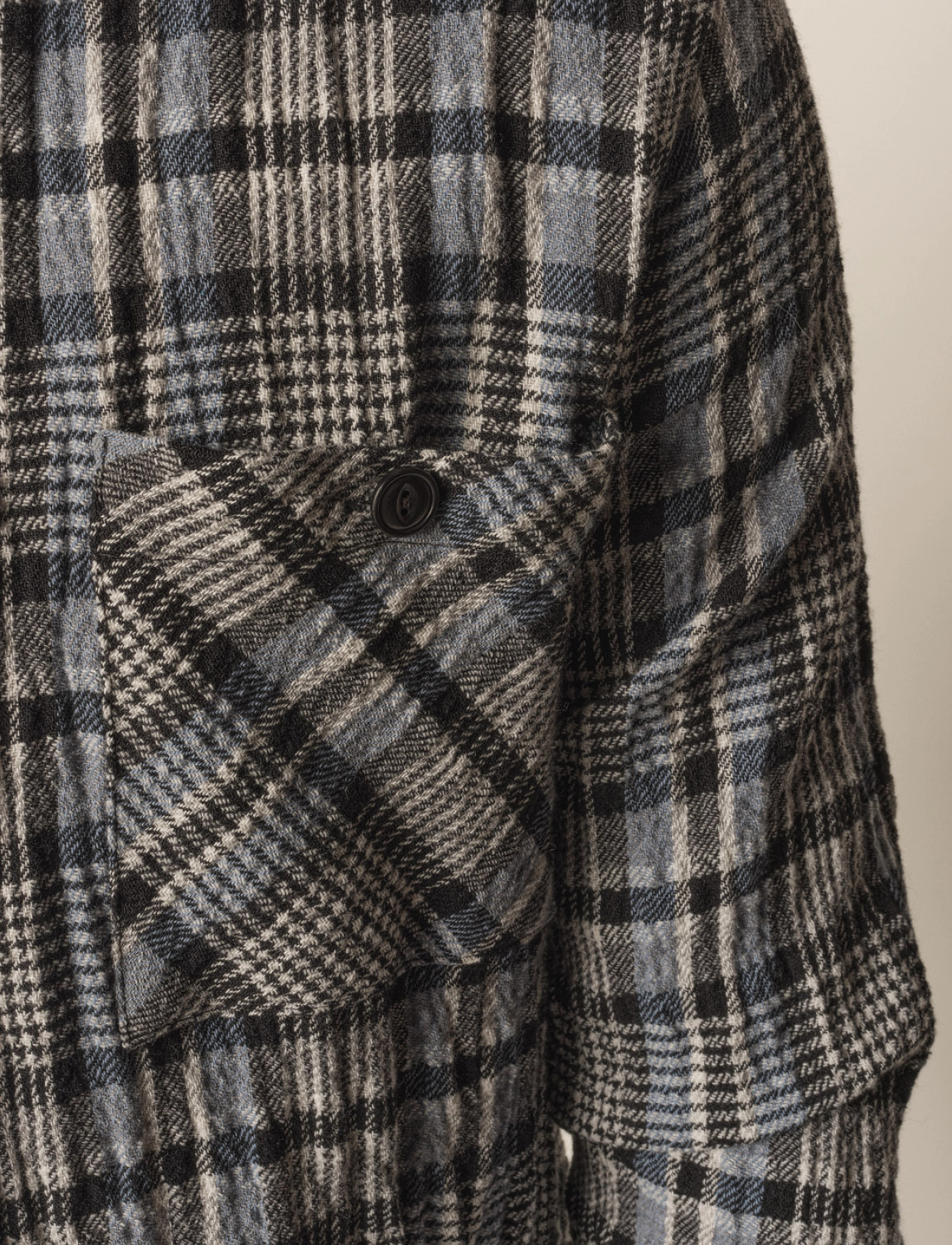 Mos Mosh Gallery - David Check Shirt - faded sky blue check - 3