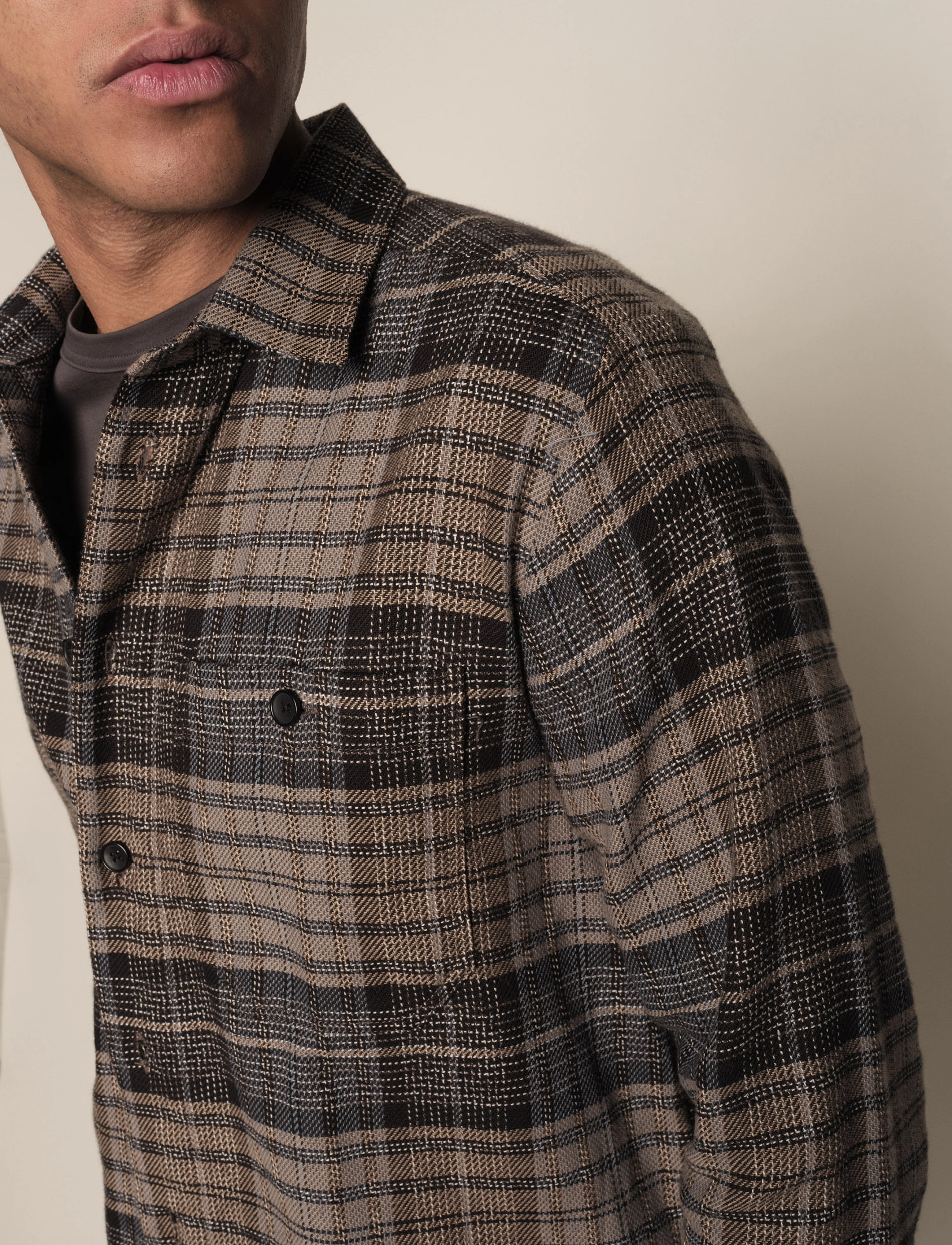 Mos Mosh Gallery - Liam Check Shirt - faded sky blue - 3