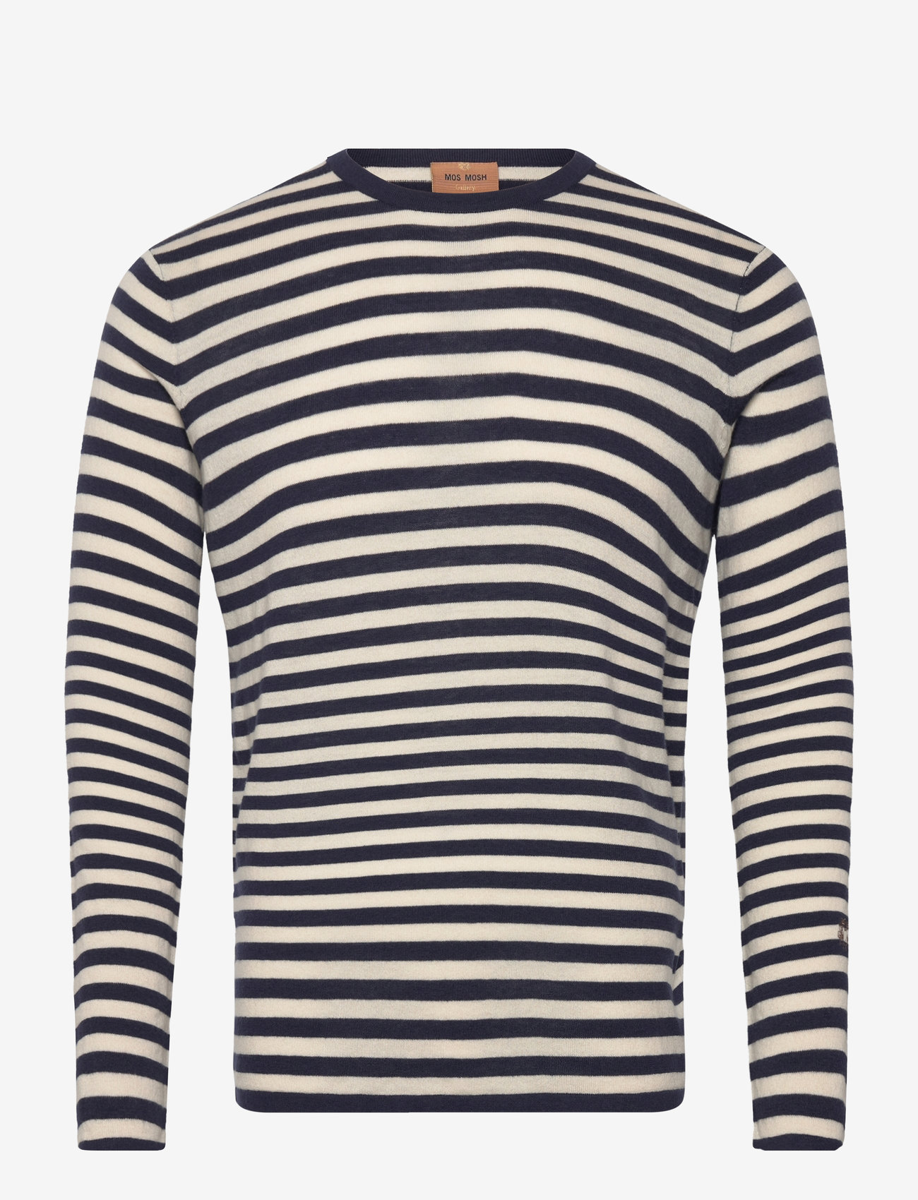 Mos Mosh Gallery - MMGAdam Soft Stripe Knit - indigo blue stripe - 0