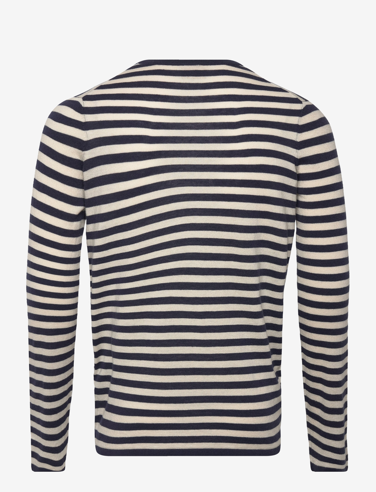 Mos Mosh Gallery - MMGAdam Soft Stripe Knit - indigo blue stripe - 1