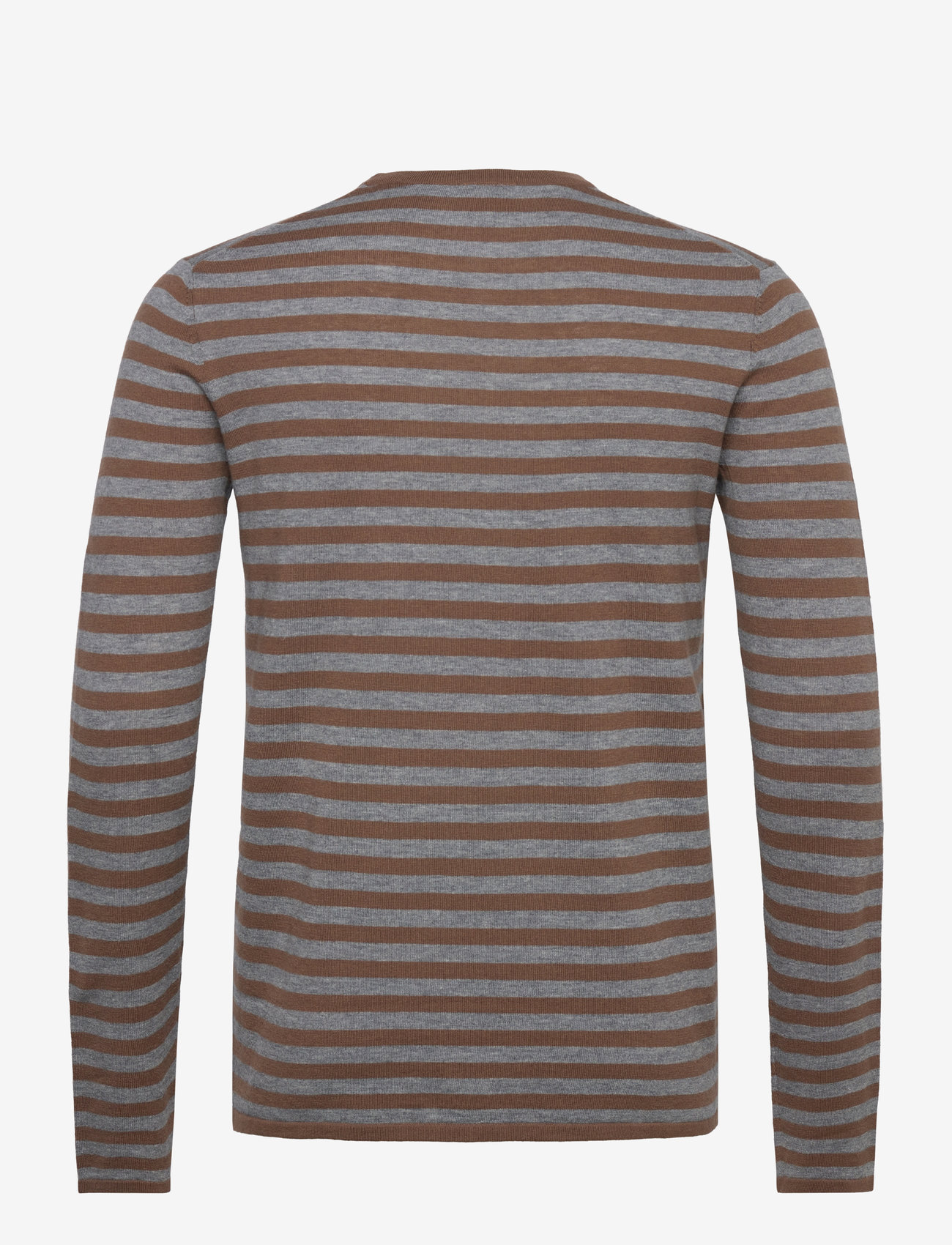 Mos Mosh Gallery - MMGAdam Soft Stripe Knit - adījumi ar apaļu kakla izgriezumu - warm camel - 1