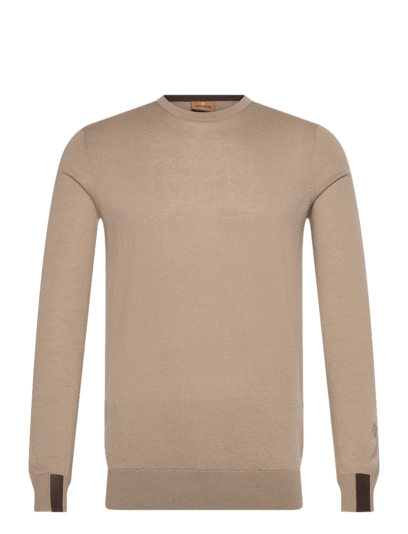 Mos Mosh Gallery - MMGAdam Soft Knit - Ümmarguse kaelusega kudumid - aluminum - 0