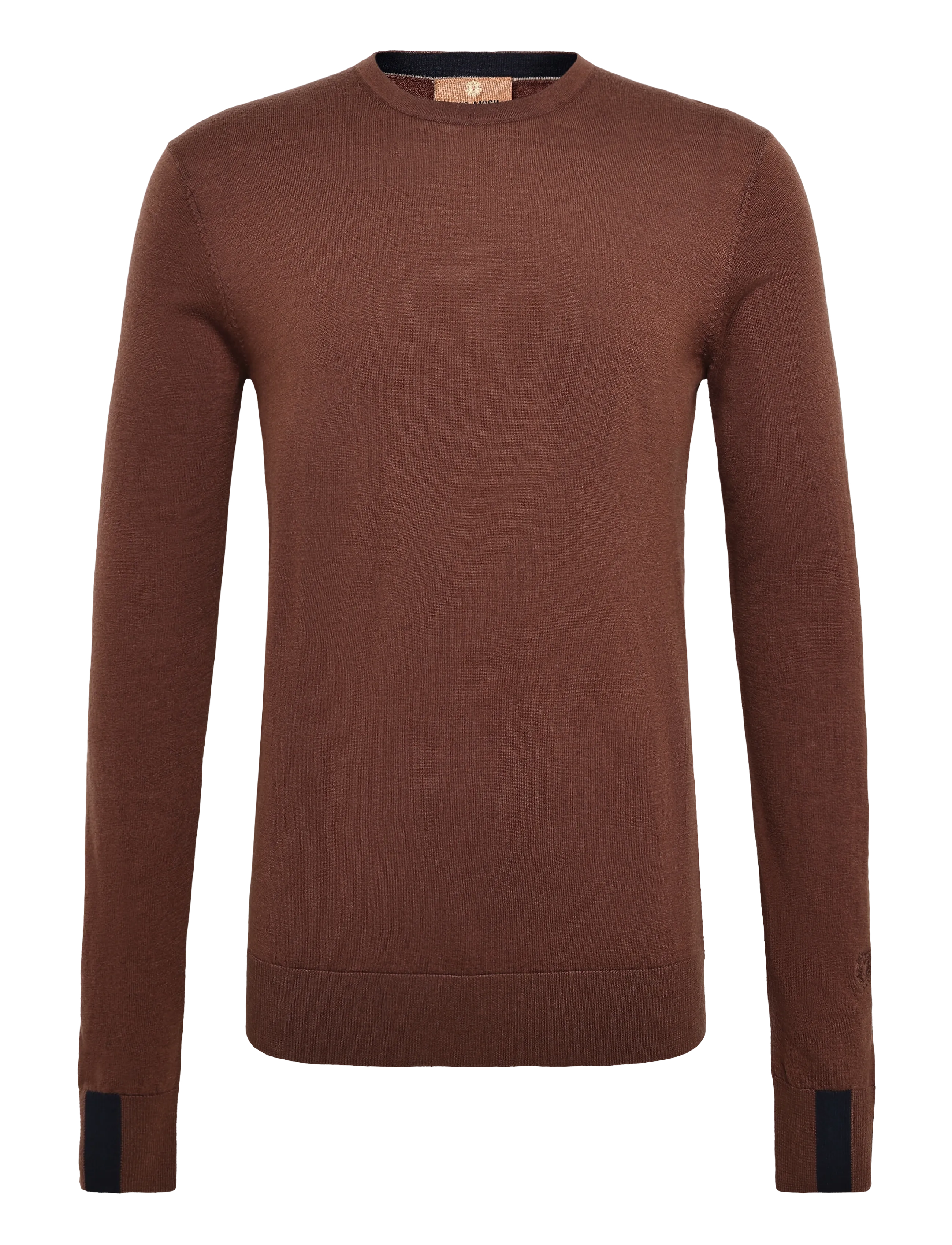 Mos Mosh Gallery MMGAdam Soft Knit - Rund hals - COCOA BROWN / brown