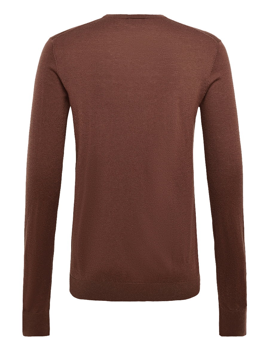 Mos Mosh Gallery - MMGAdam Soft Knit - round necks - cocoa brown - 2