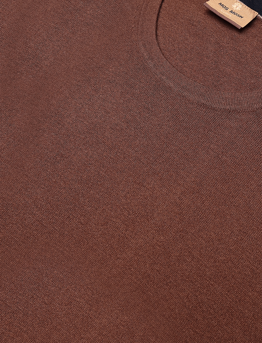 Mos Mosh Gallery - MMGAdam Soft Knit - round necks - cocoa brown - 5