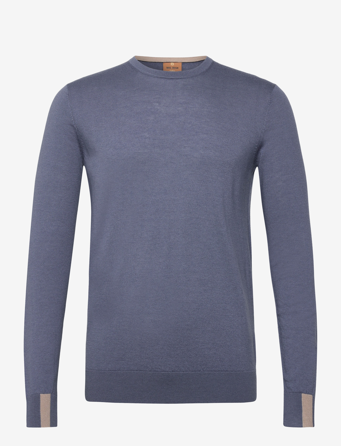 Mos Mosh Gallery - MMGAdam Soft Knit - rund hals - flint stone - 1