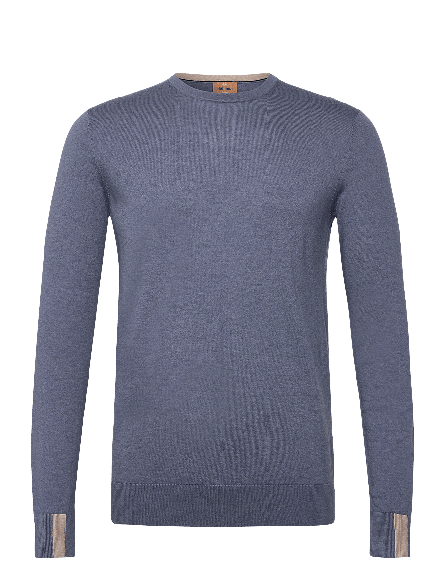 Mos Mosh Gallery - MMGAdam Soft Knit - rundhals - flint stone - 1