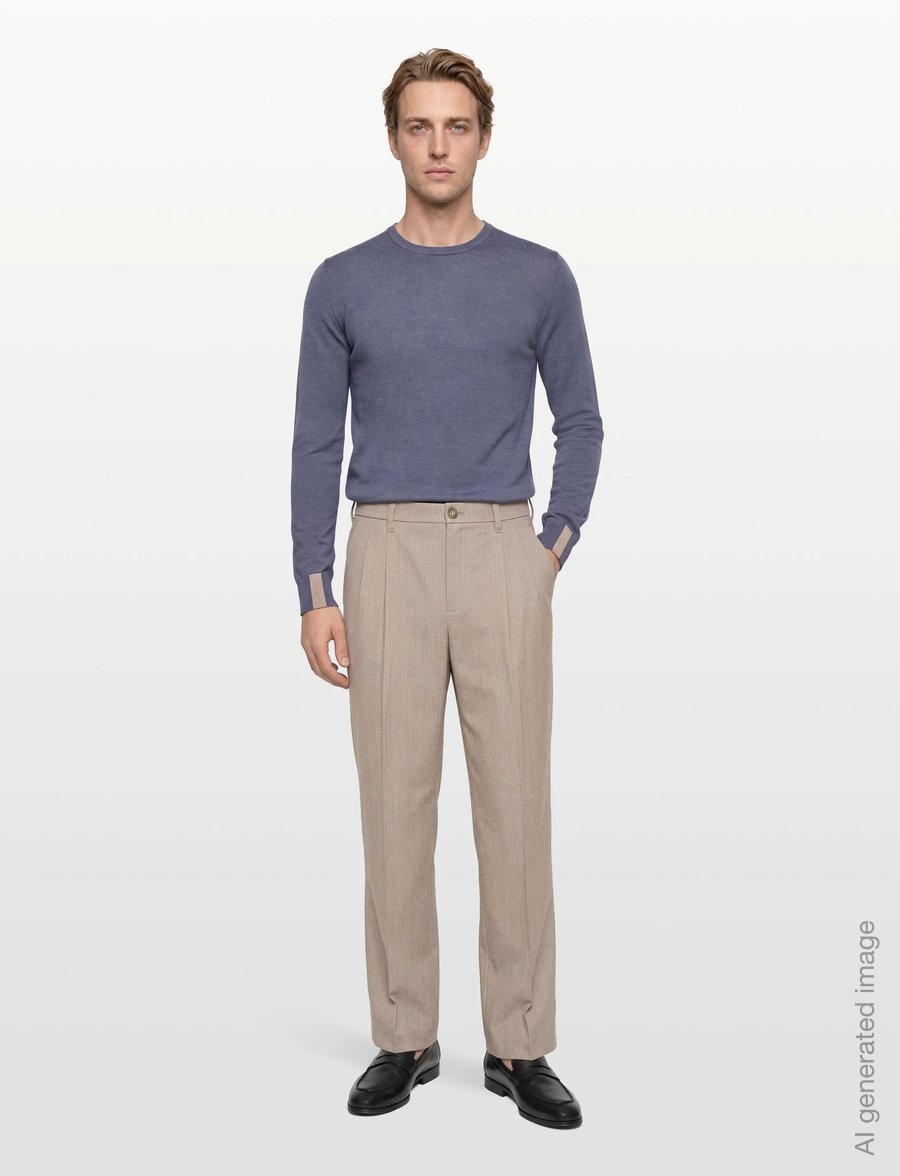 Mos Mosh Gallery - MMGAdam Soft Knit - rundhals - flint stone - 0