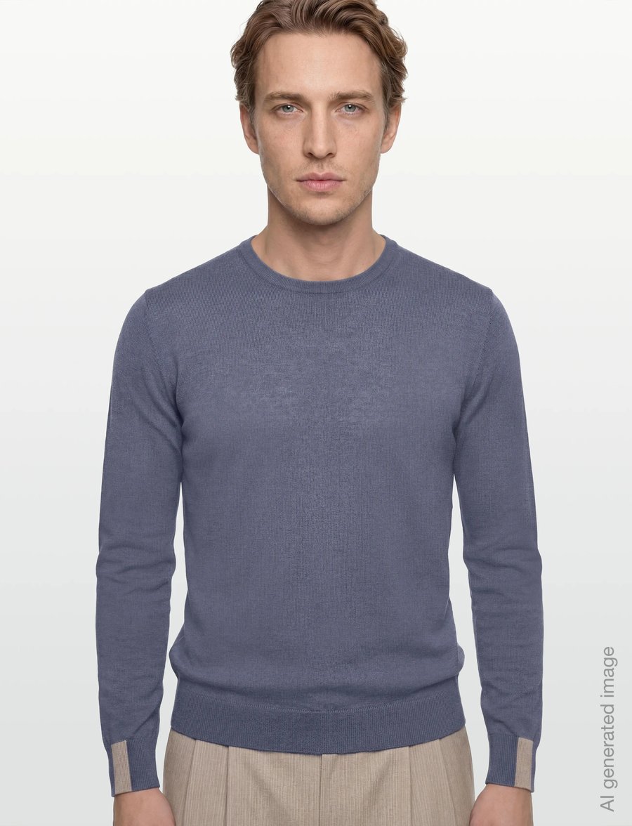 Mos Mosh Gallery - MMGAdam Soft Knit - rundhals - flint stone - 3