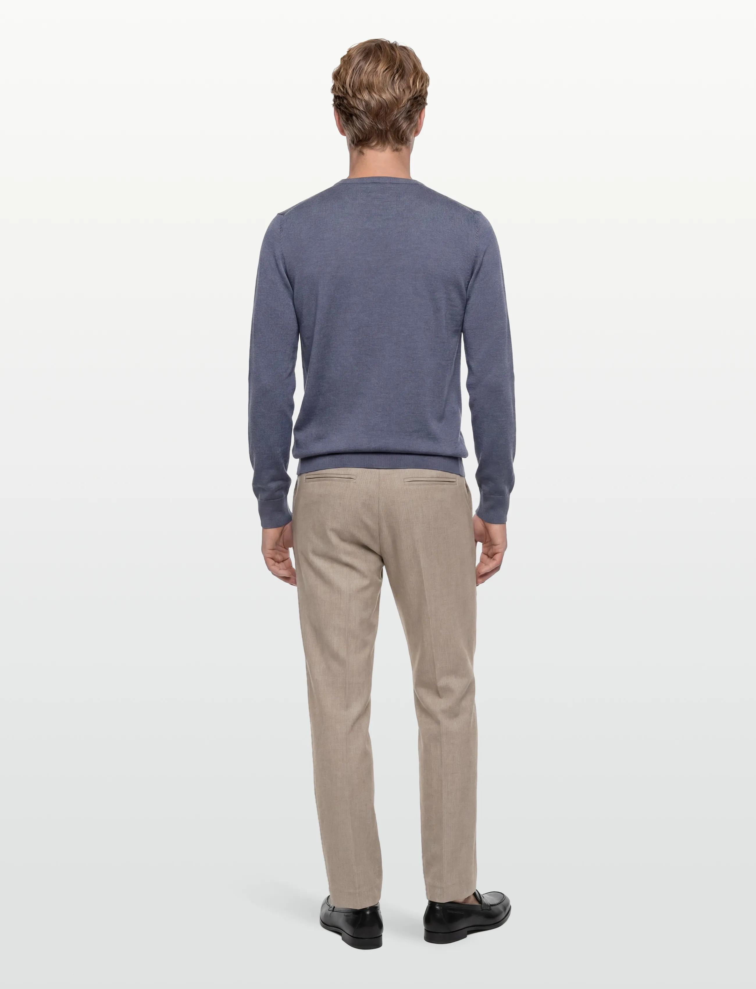 Mos Mosh Gallery - MMGAdam Soft Knit - rundhalsad - flint stone - 4