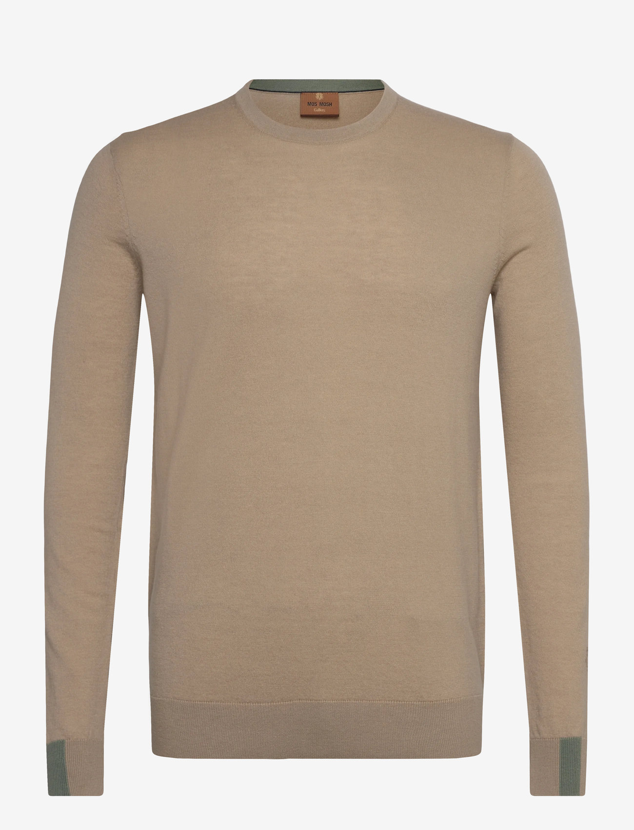 Mos Mosh Gallery - MMGAdam Soft Knit - rundhals - light sand - 0