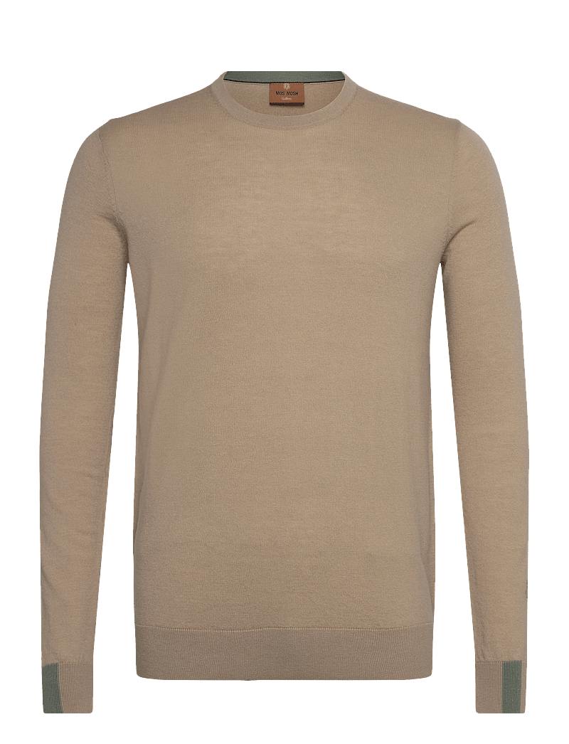 Mos Mosh Gallery - MMGAdam Soft Knit - rundhals - light sand - 0