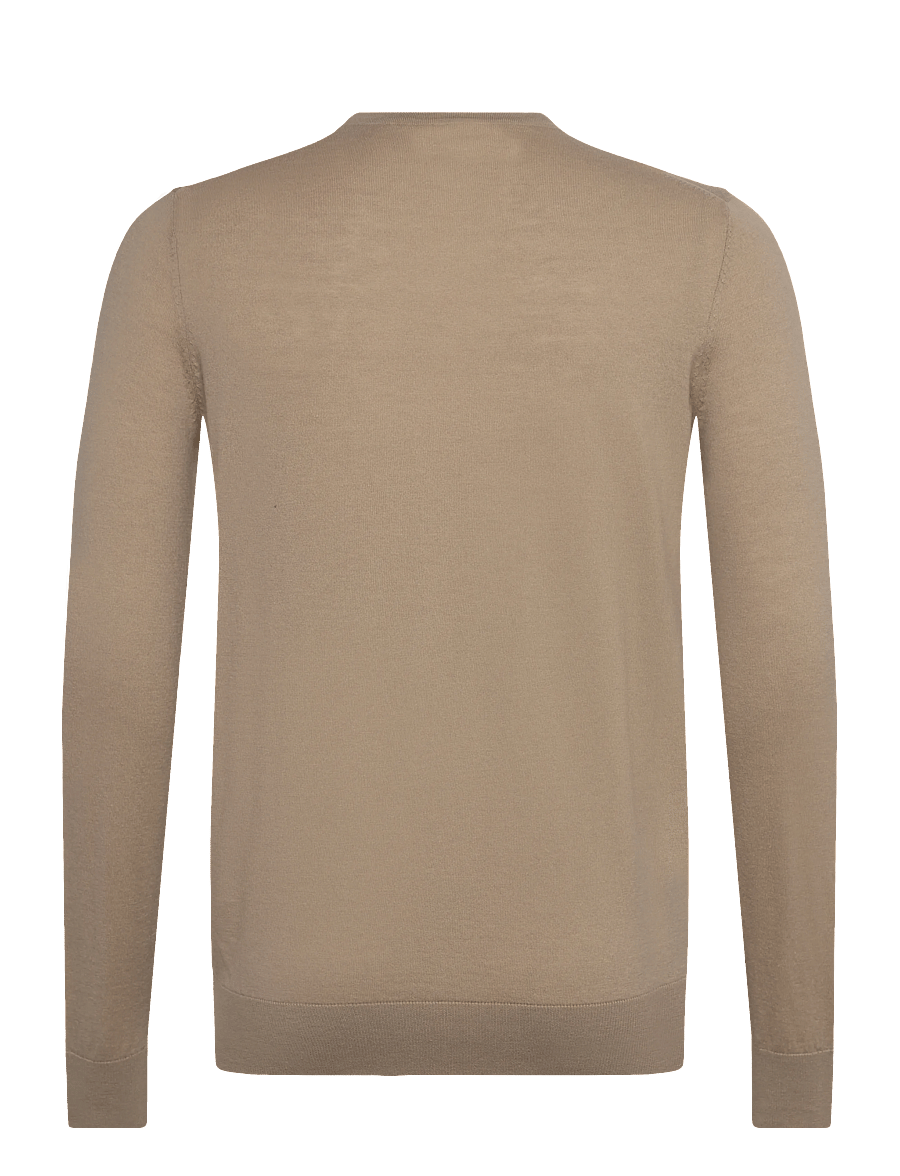 Mos Mosh Gallery - MMGAdam Soft Knit - kringlótt hálsmál - light sand - 1