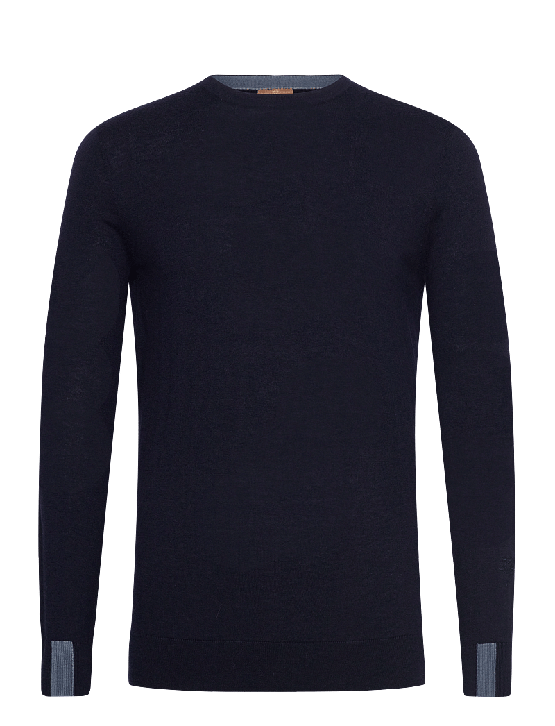 Mos Mosh Gallery - MMGAdam Soft Knit - rundhals - navy - 0