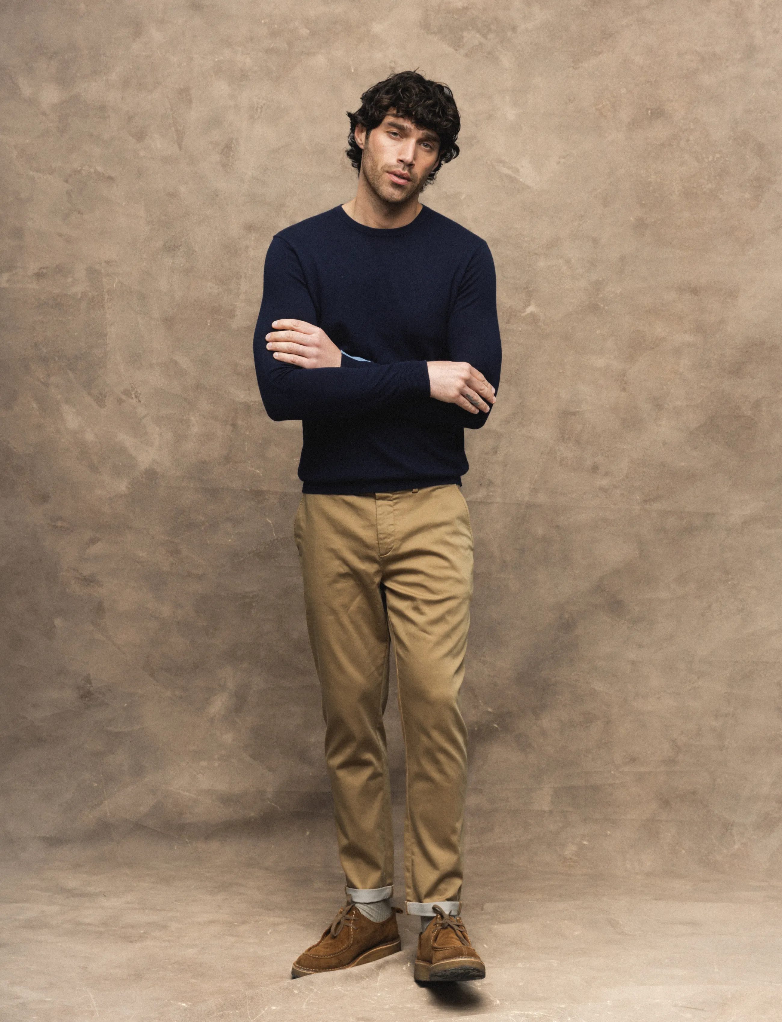 Mos Mosh Gallery - MMGAdam Soft Knit - rundhals - navy - 3