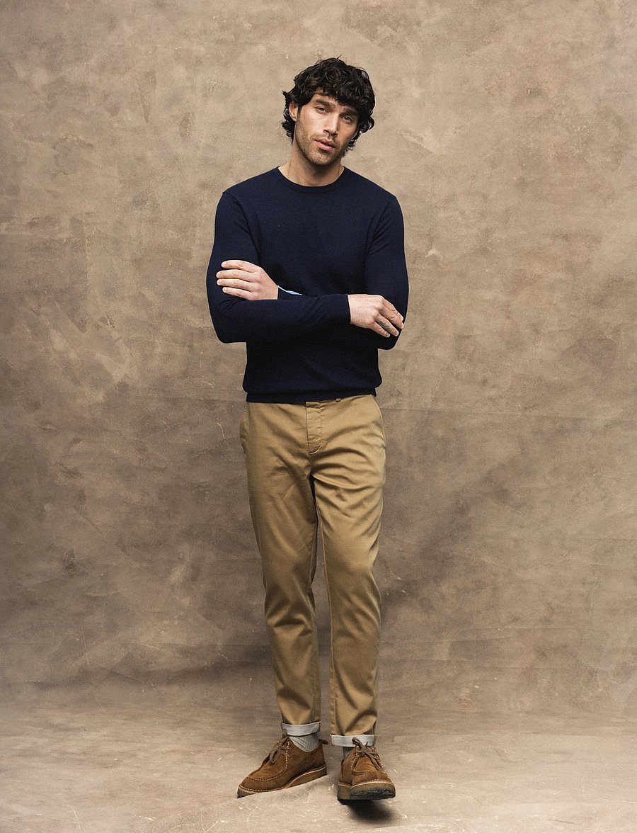 Mos Mosh Gallery - MMGAdam Soft Knit - rundhals - navy - 3