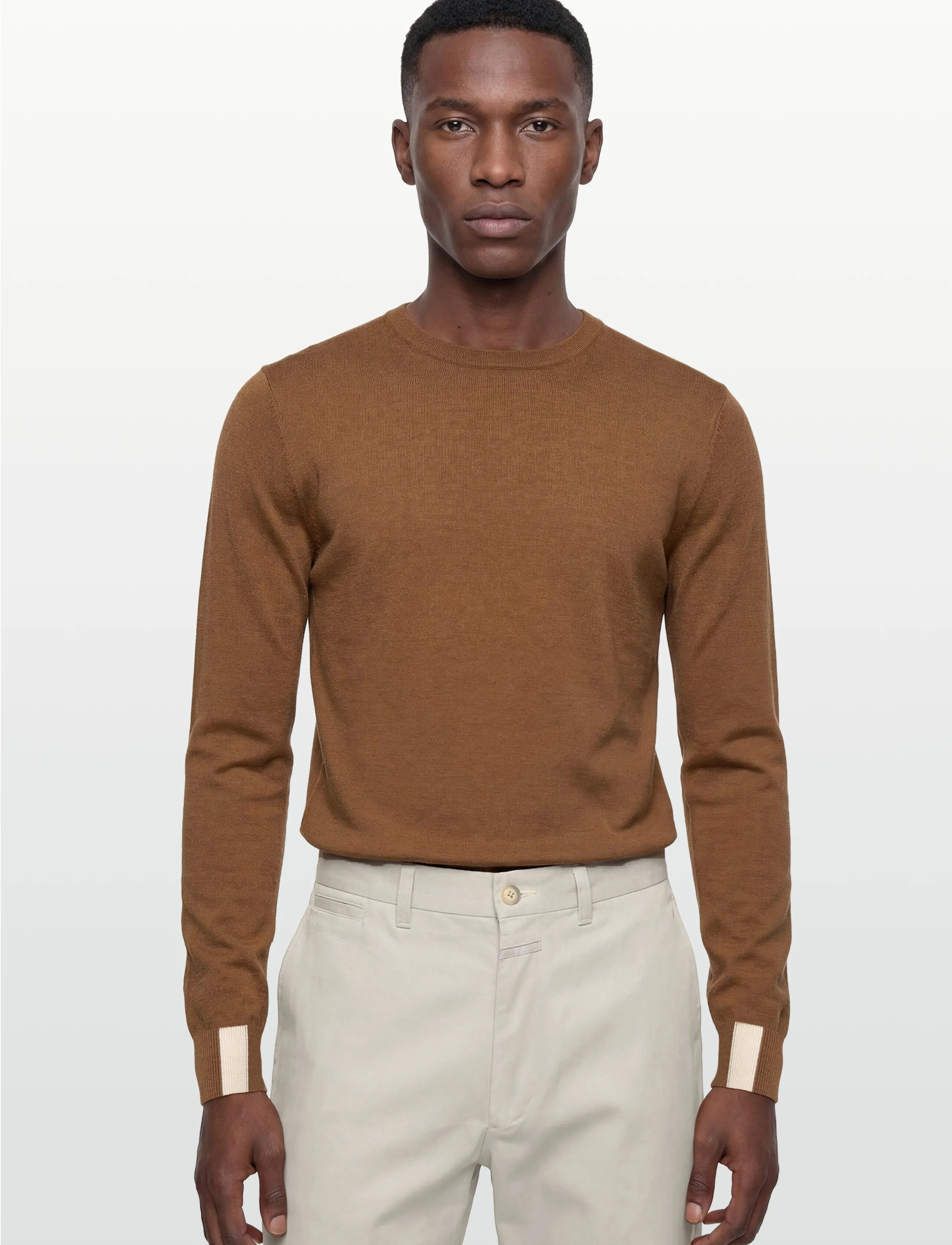 Mos Mosh Gallery - MMGAdam Soft Knit - round necks - toasted coconut - 3