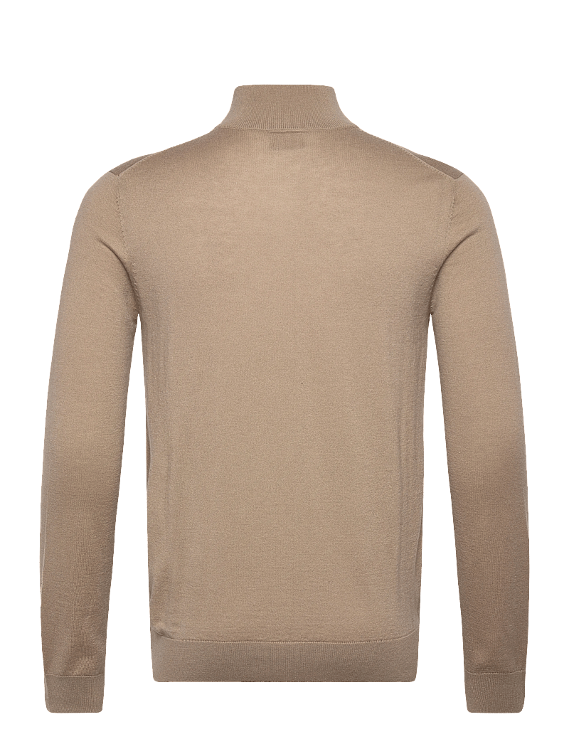 Mos Mosh Gallery - MMGAdam Soft Zip Turtle Neck Knit - pullover mit halbem reißverschluss - aluminum - 1