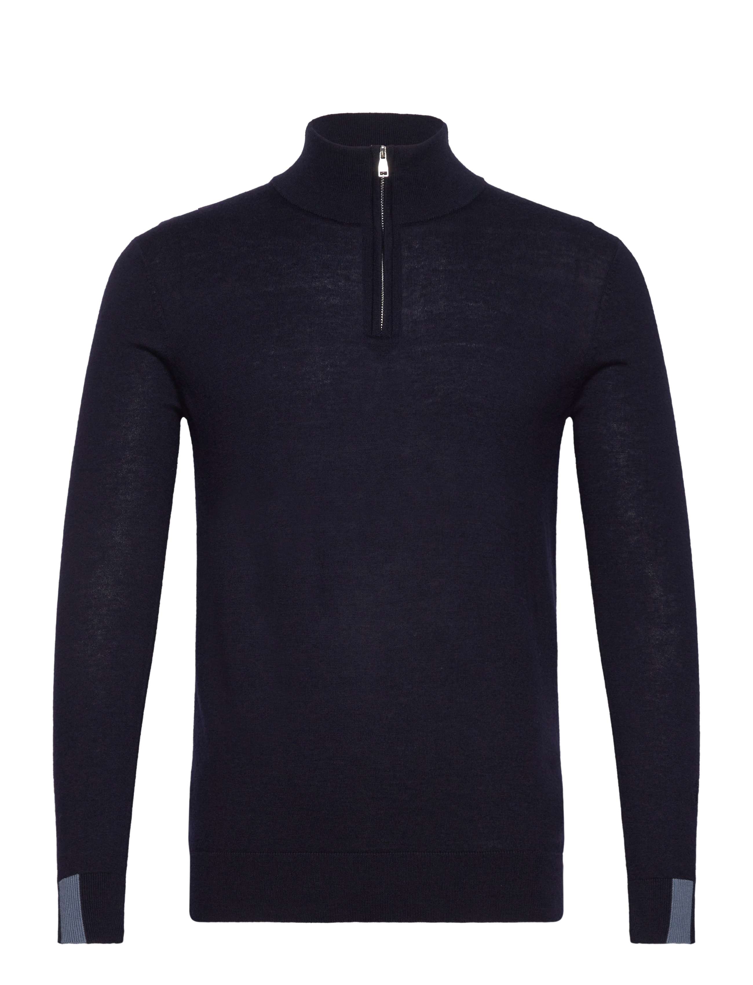 MOS MOSH GALLERY Mmgadam Soft Zip Turtle Neck Knit Navy - L - Herren