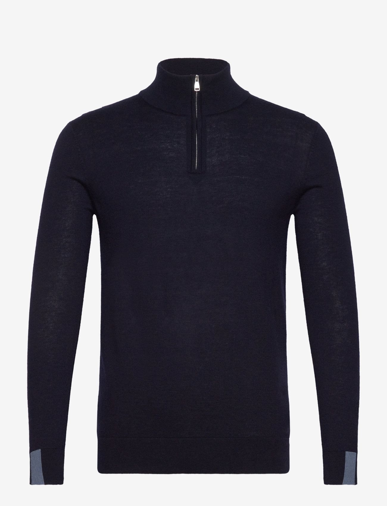 Mos Mosh Gallery - MMGAdam Soft Zip Turtle Neck Knit - half zip-tröjor - navy - 0
