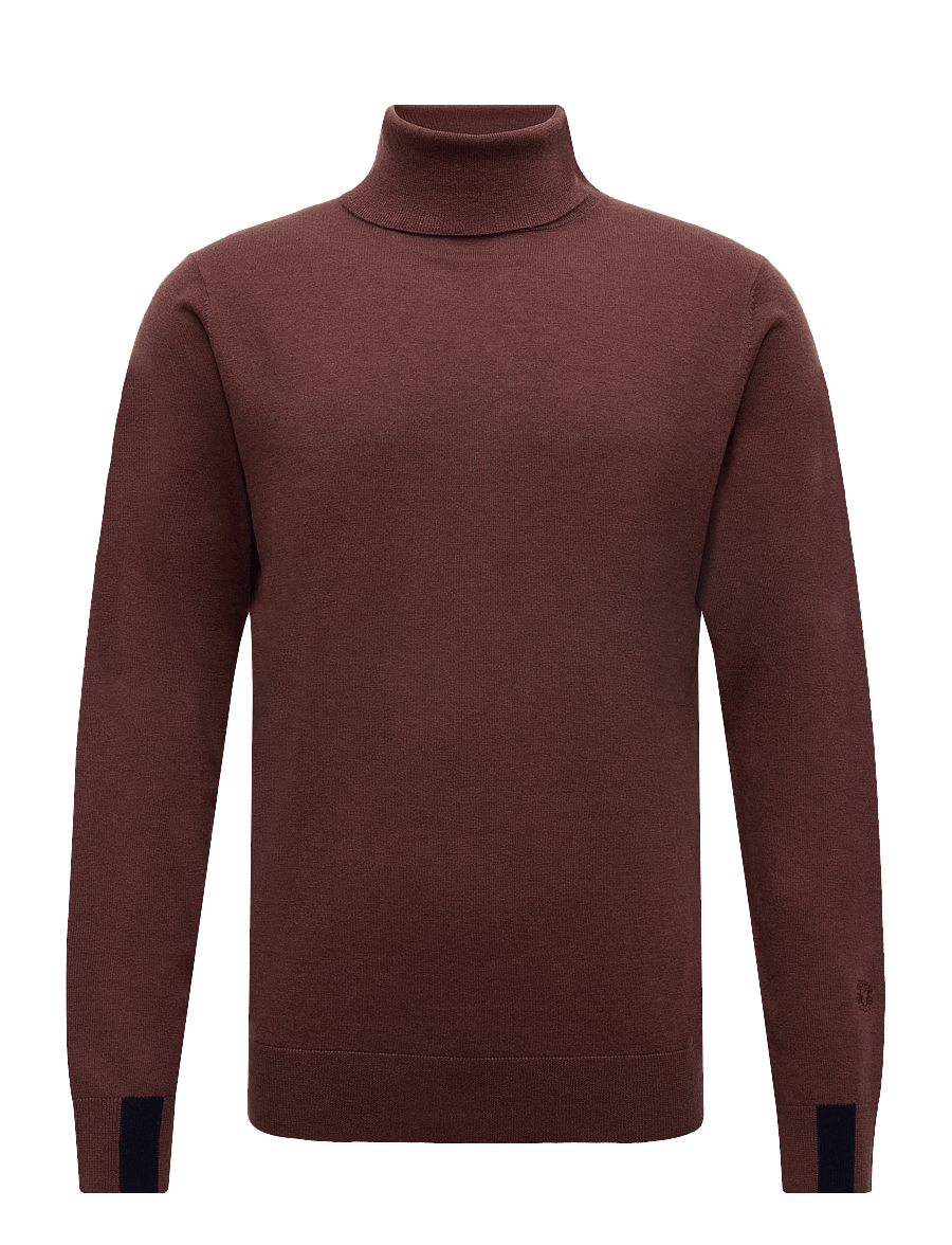 Mos Mosh Gallery - MMGAdam Soft Roll Neck Knit - rollkragenpullover - bitter chocolate - 0