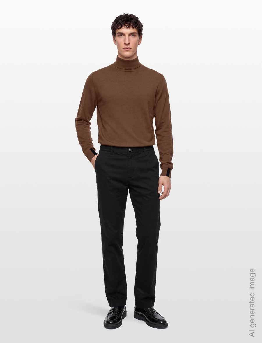 Mos Mosh Gallery - MMGAdam Soft Roll Neck Knit - polokrage - cocoa brown - 0