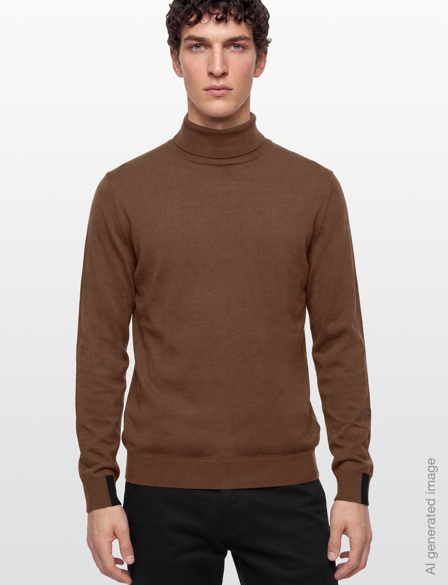 Mos Mosh Gallery - MMGAdam Soft Roll Neck Knit - polokrage - cocoa brown - 3