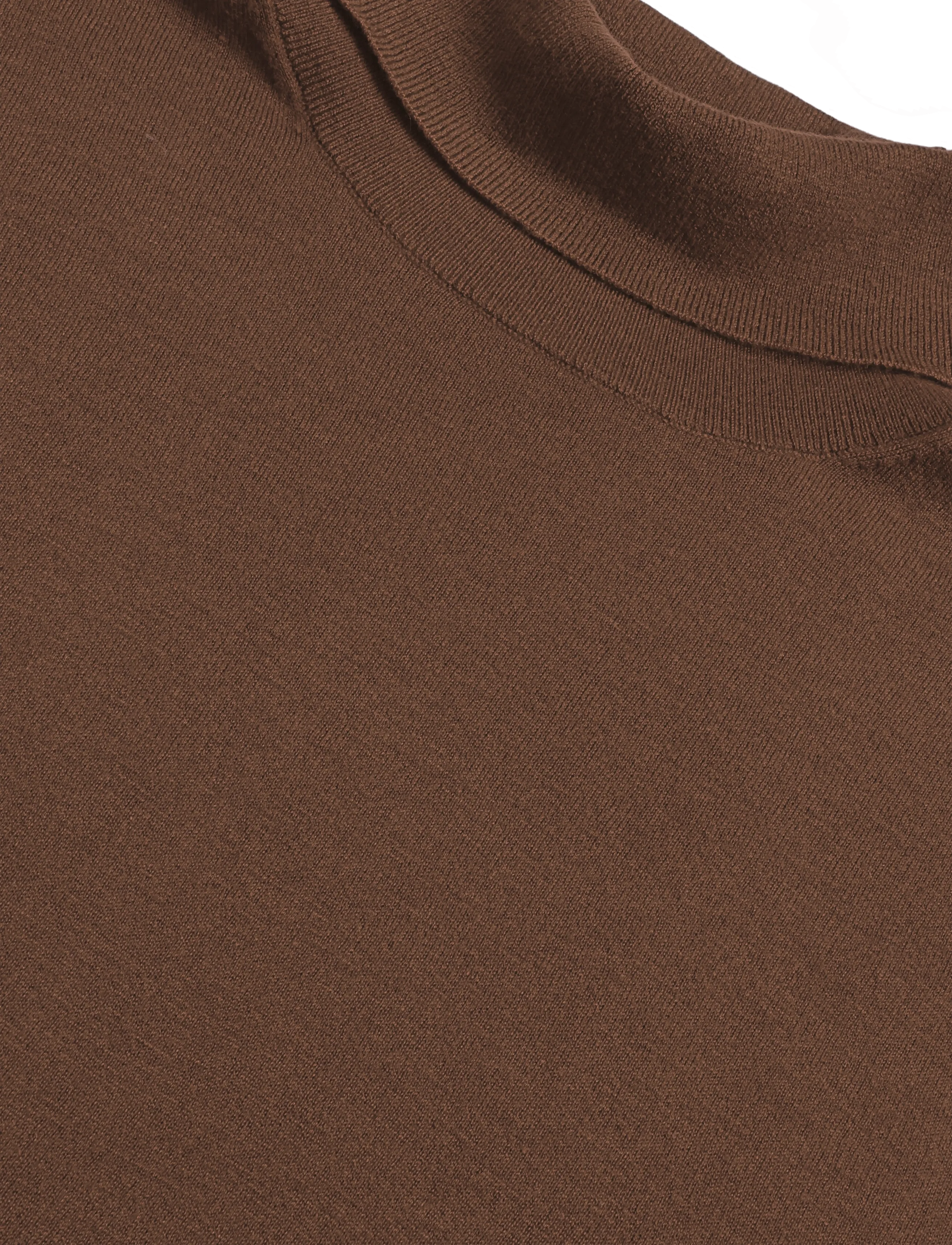 Mos Mosh Gallery - MMGAdam Soft Roll Neck Knit - kõrge kaelusega - cocoa brown - 2