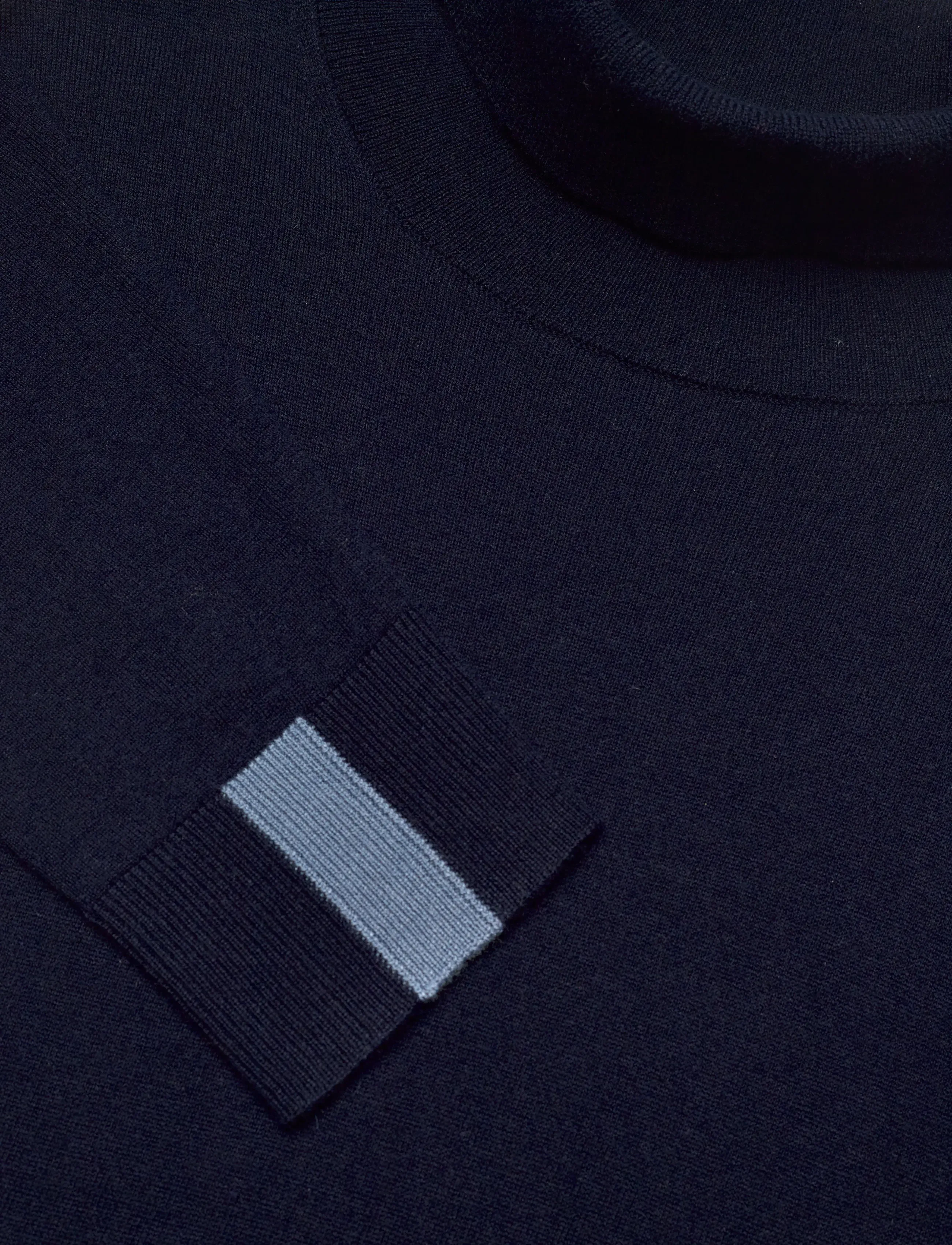 Mos Mosh Gallery - MMGAdam Soft Roll Neck Knit - džemperi ar augstu apkakli - navy - 2