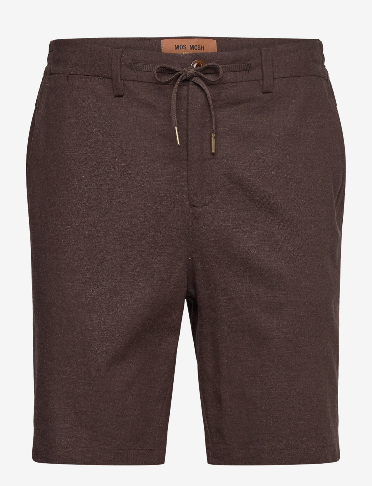 Mos Mosh Gallery - MMGHunt Plage String Shorts - linneshorts - chocolate chip melange - 0