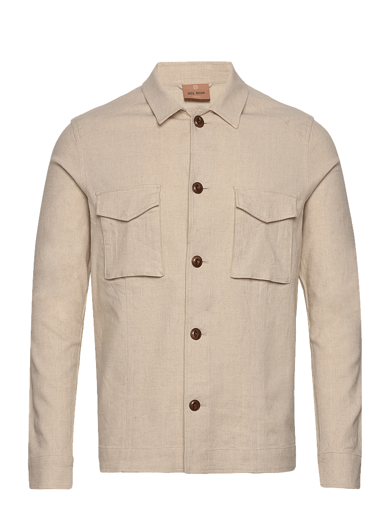 Mos Mosh Gallery - MMGMilo Plage Overshirt - ecru melange - 1