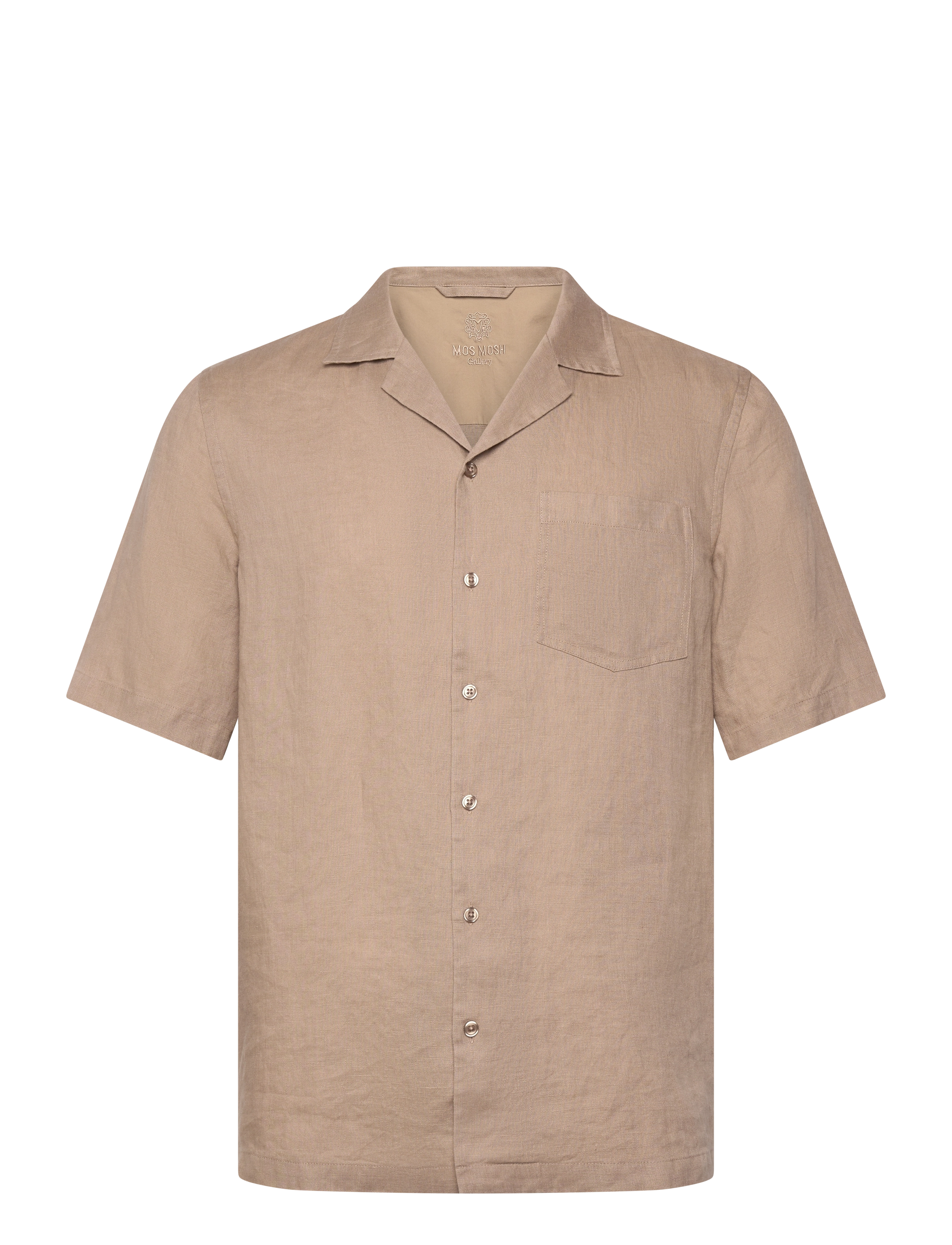 Mos Mosh Gallery MMGTheo Linen Cuban Shirt - Skjorter - BEIGE / beige