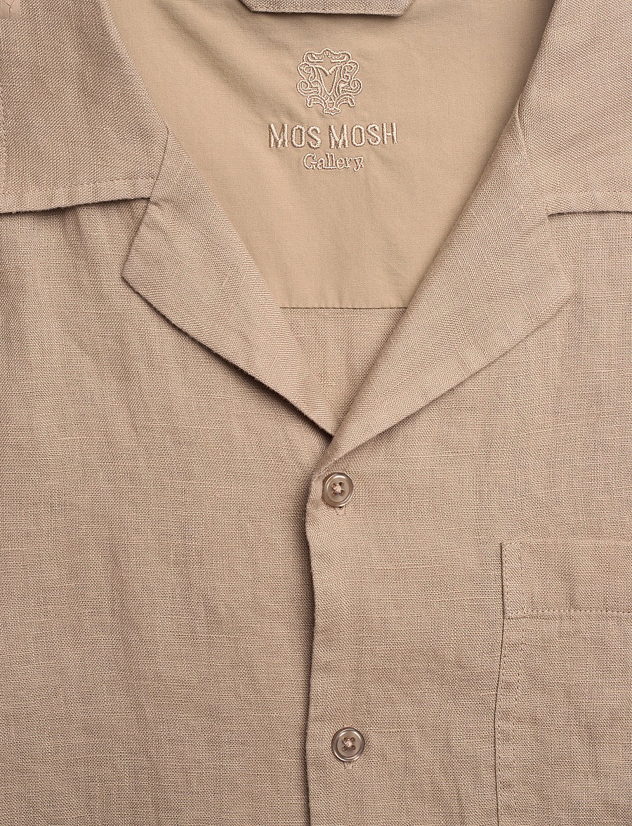 Mos Mosh Gallery - MMGTheo Linen Cuban Shirt - chemises de lin - beige - 2