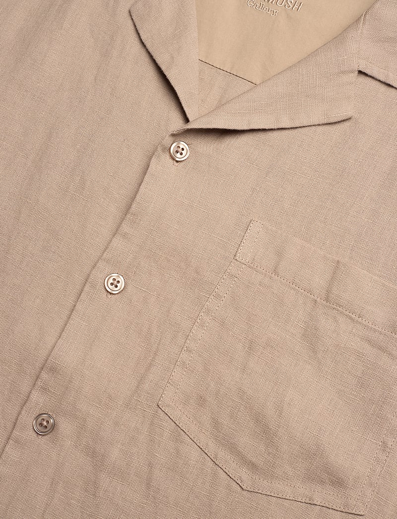 Mos Mosh Gallery - MMGTheo Linen Cuban Shirt - leinenhemden - beige - 3