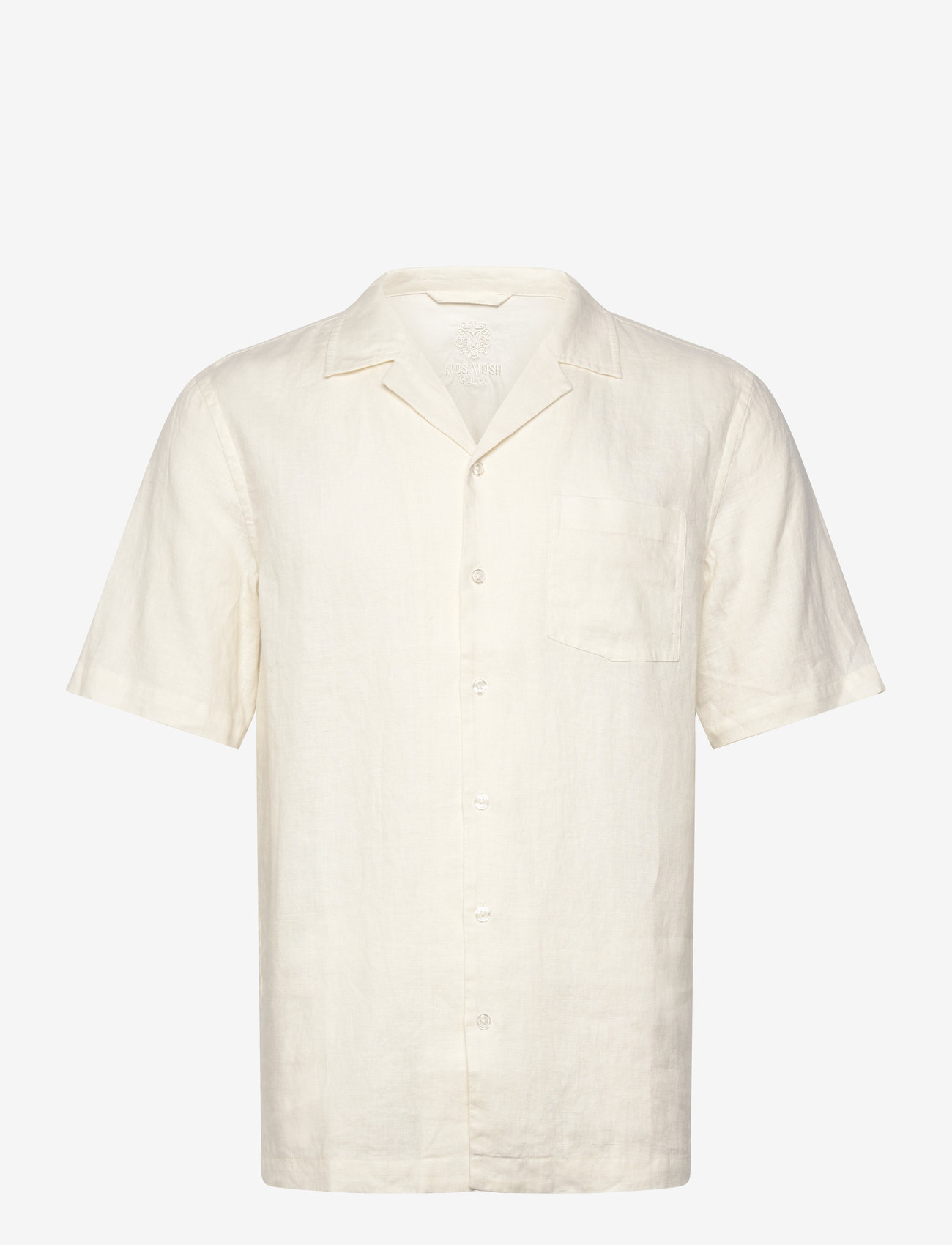 Mos Mosh Gallery - MMGTheo Linen Cuban Shirt - leinenhemden - ecru - 0