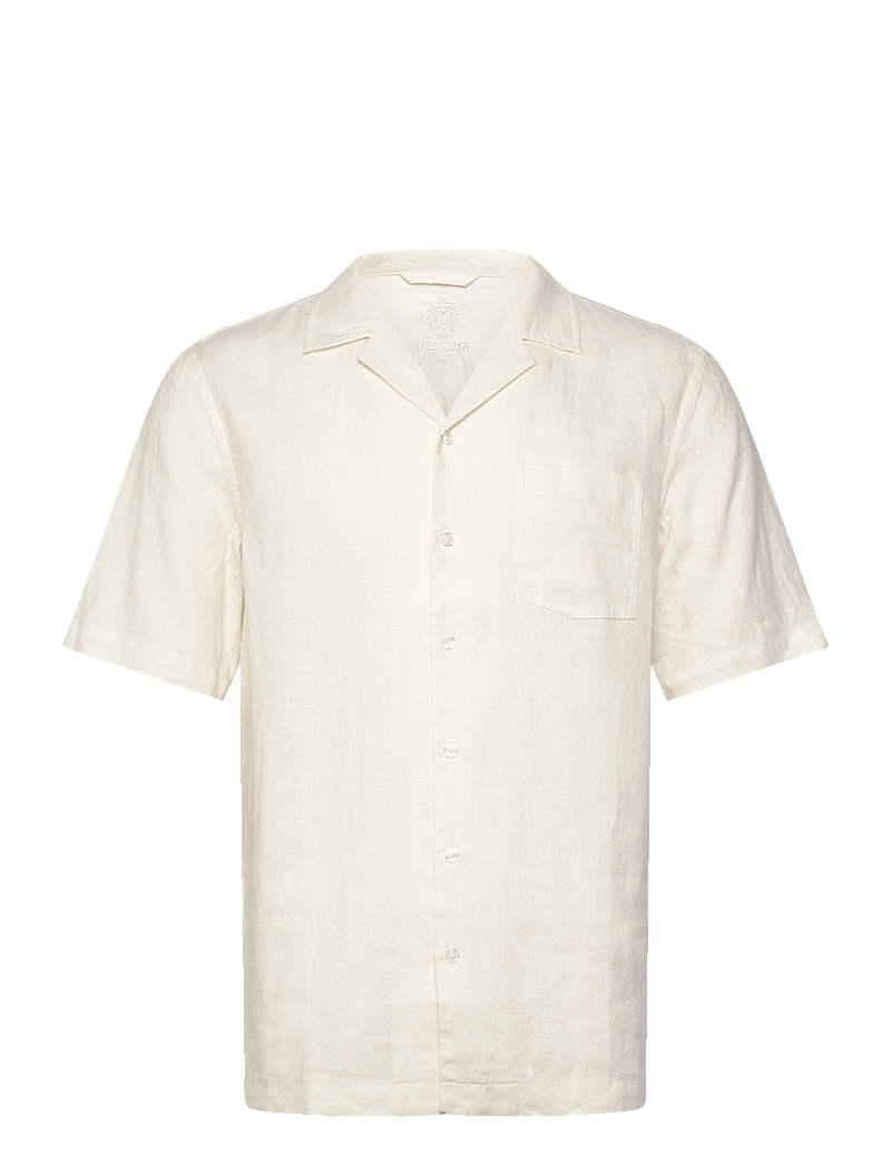 Mos Mosh Gallery - MMGTheo Linen Cuban Shirt - leinenhemden - ecru - 0