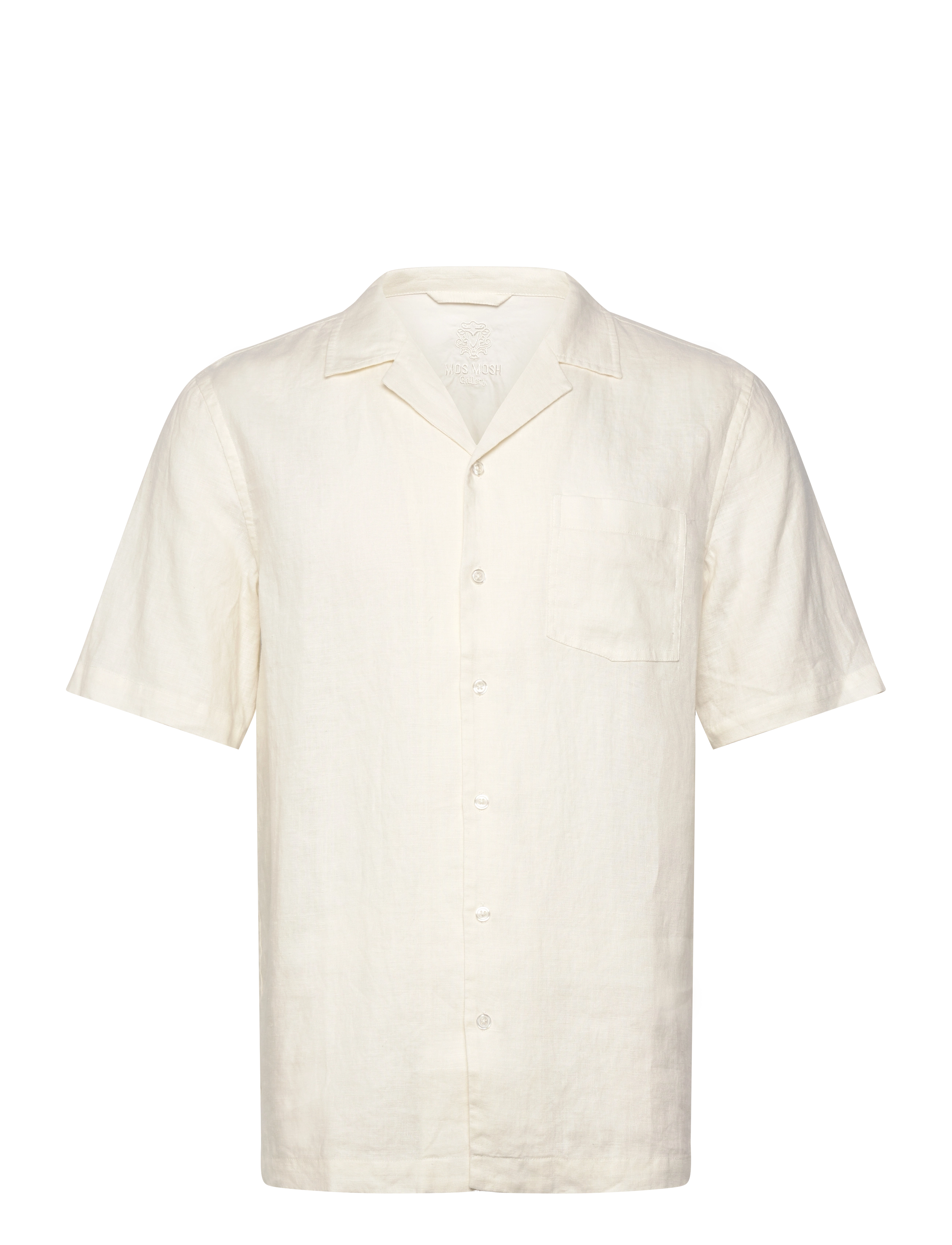 Mos Mosh Gallery - MMGTheo Linen Cuban Shirt - ecru - 0