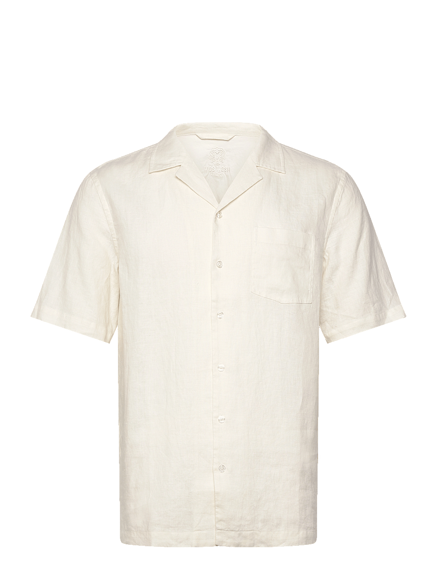 Mos Mosh Gallery - MMGTheo Linen Cuban Shirt - ecru - 0